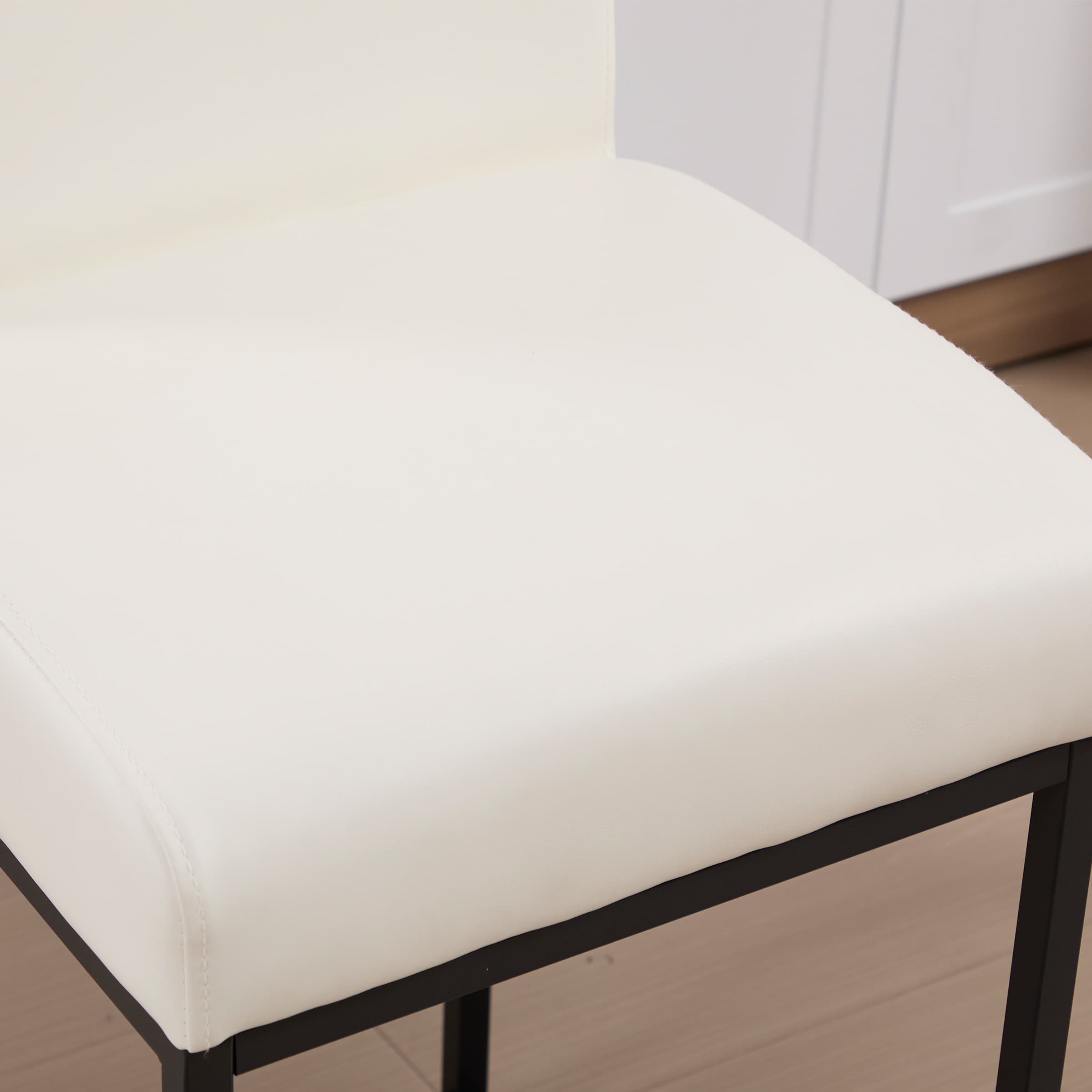 VESCASA 27"H-31"H Metal Frame Counter Height Bar Stools Set of 2 - 5691