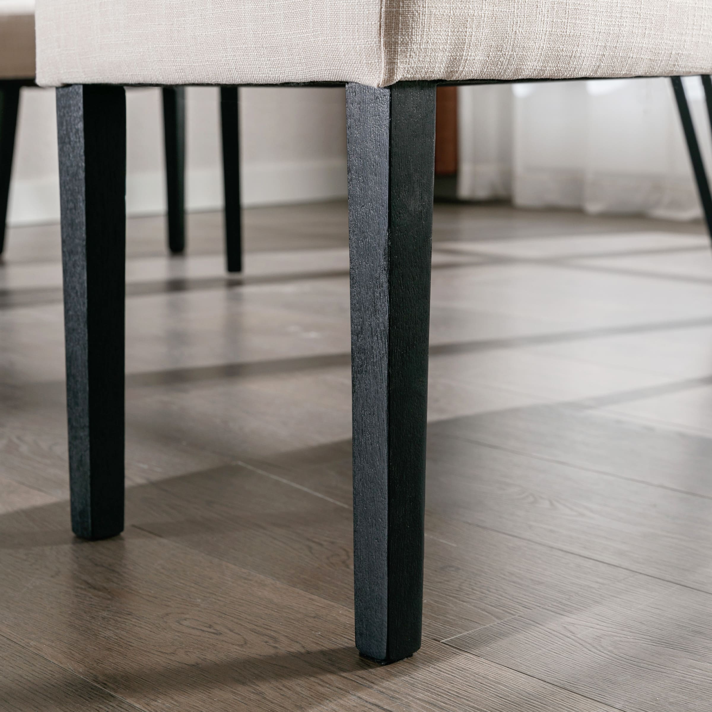 Wooden legs close-up