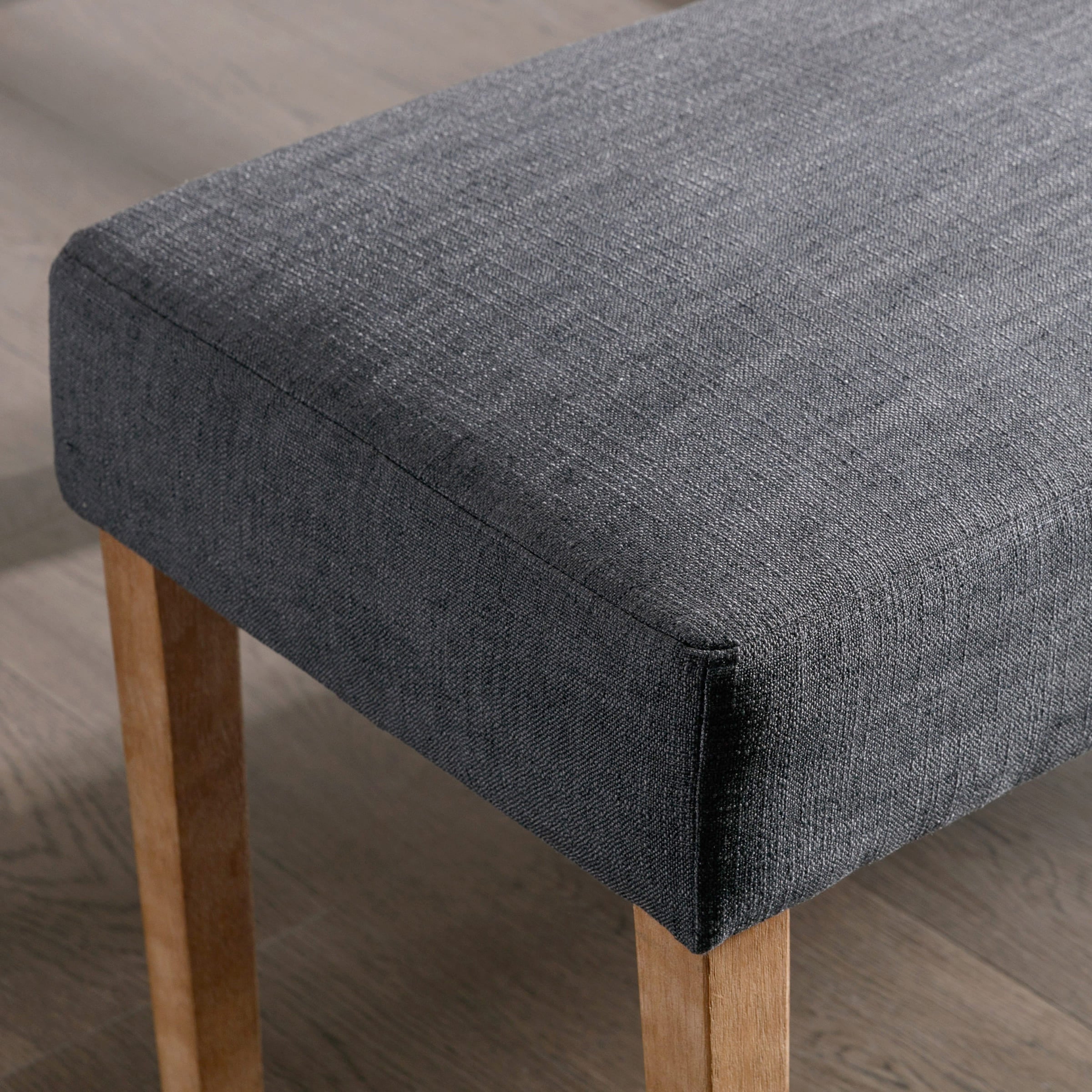 Blue-gray upholstery close-up