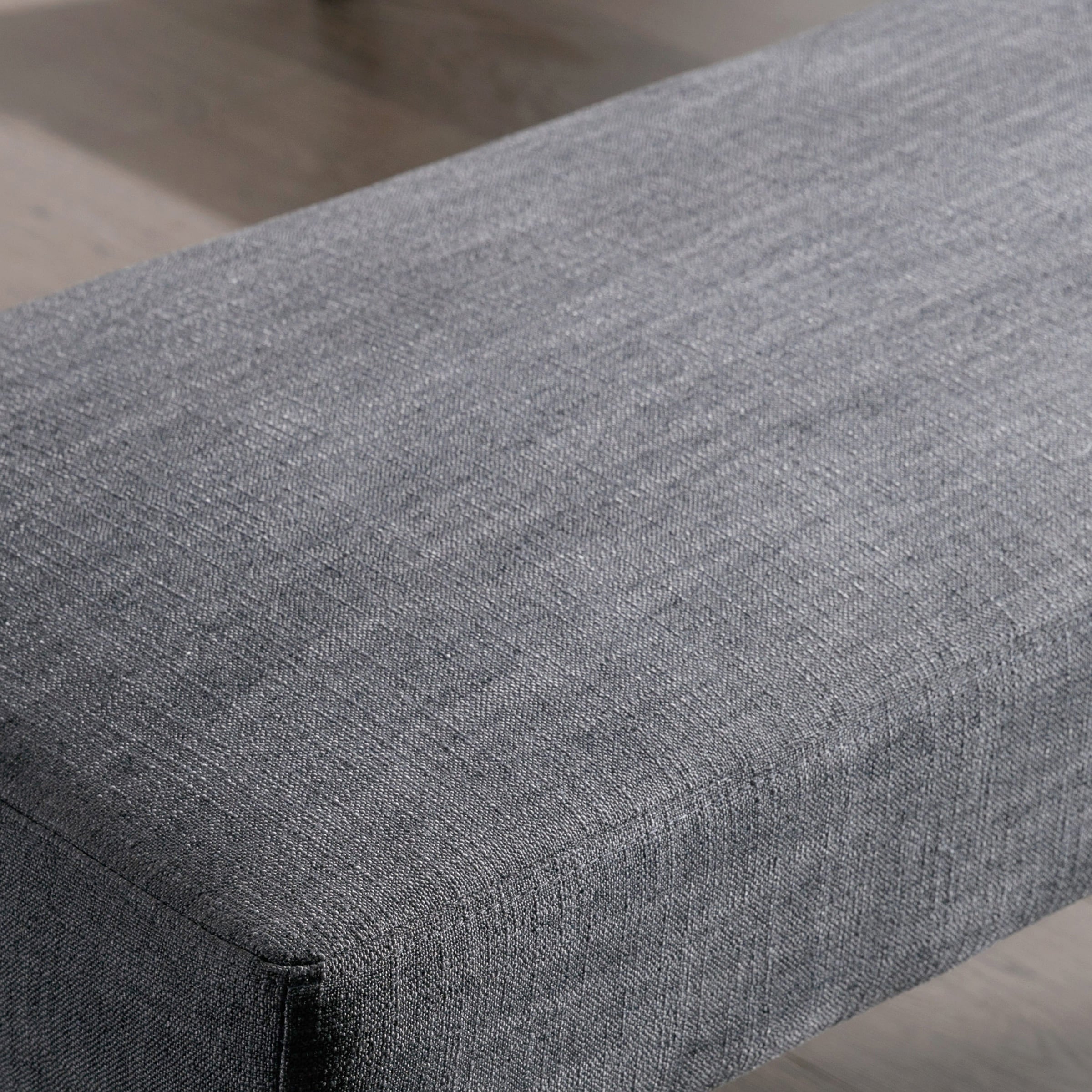 Blue-gray upholstery detail