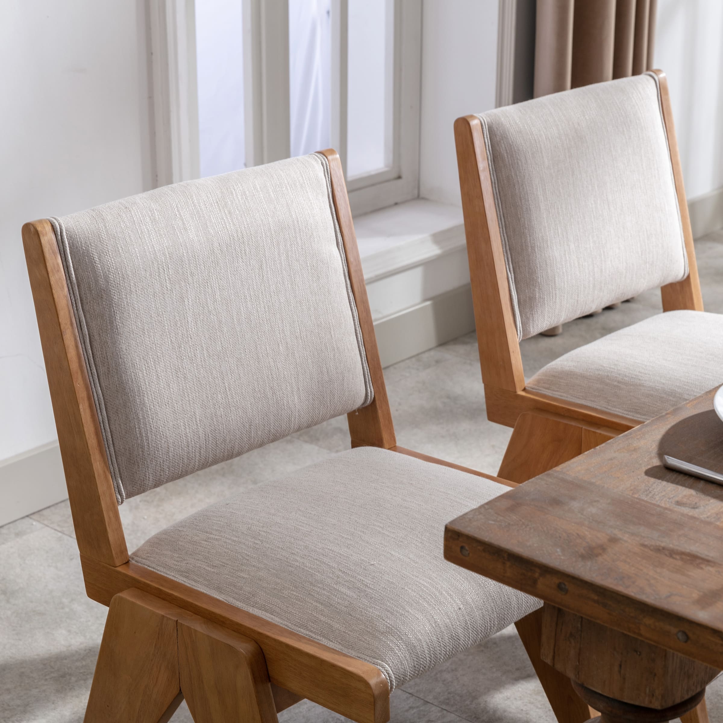 VESCASA Cane Dining Side Chairs Set of 2 - 1861DC