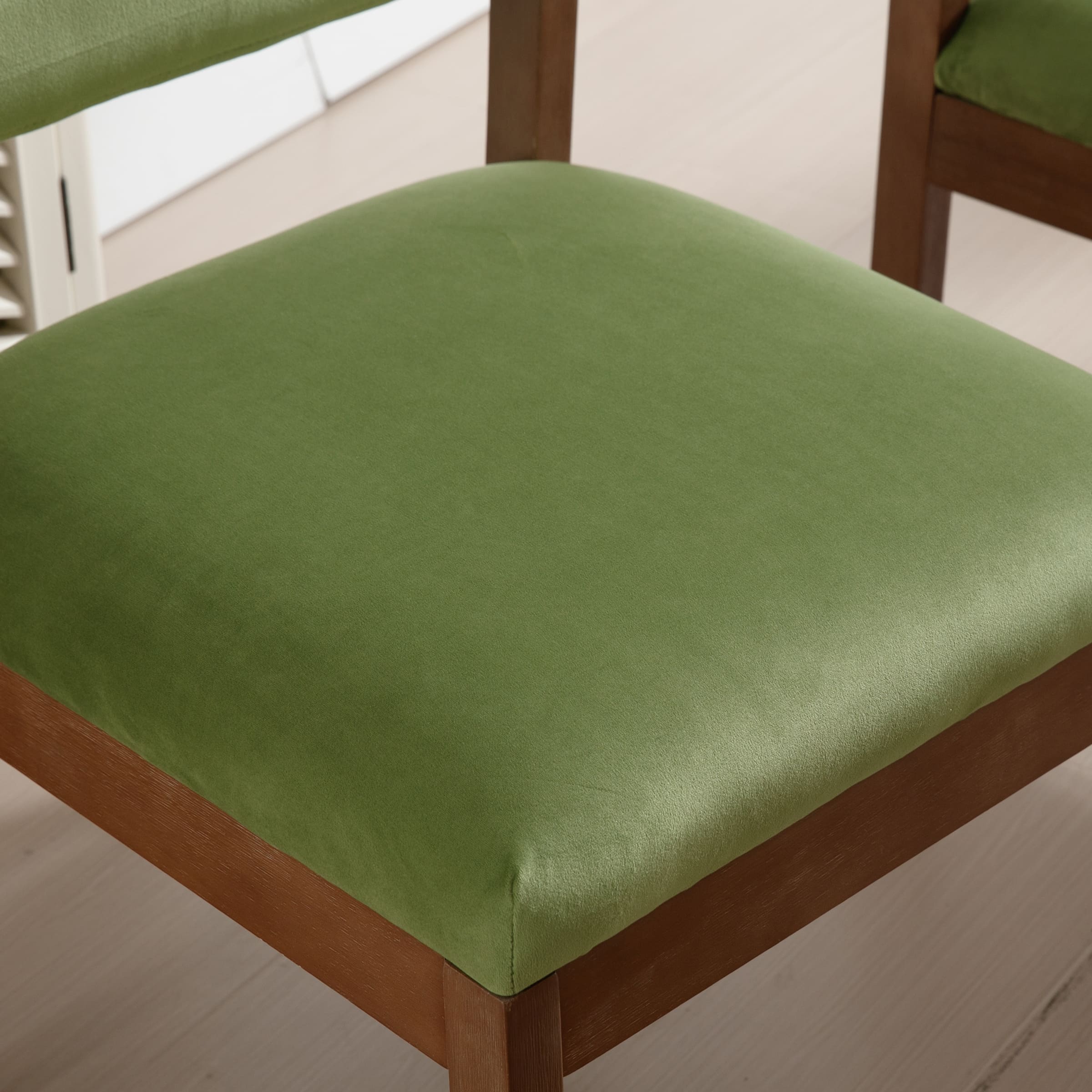 Close-up of chair upholstery texture