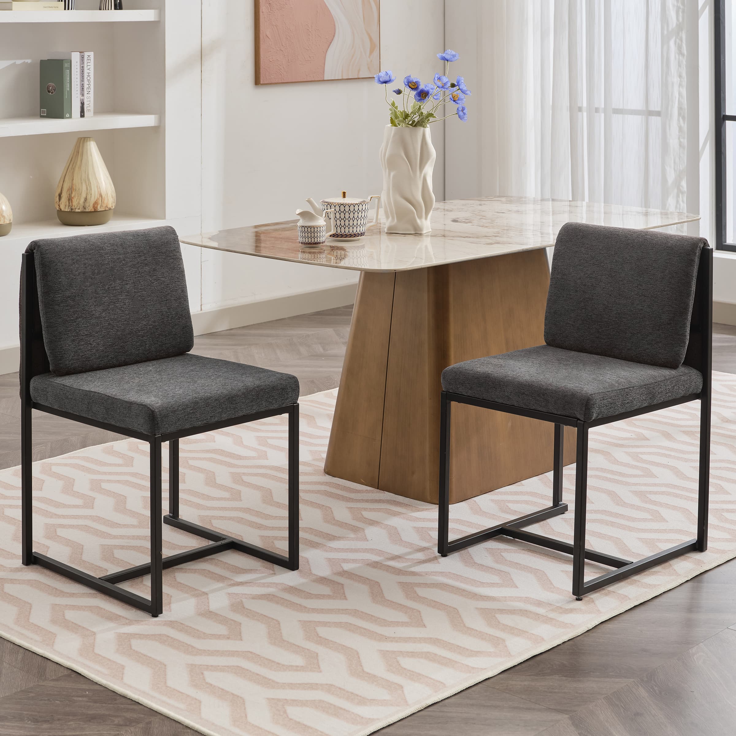 VESCASA Cushion Back Dining Chairs Set of 2 - 23111DC