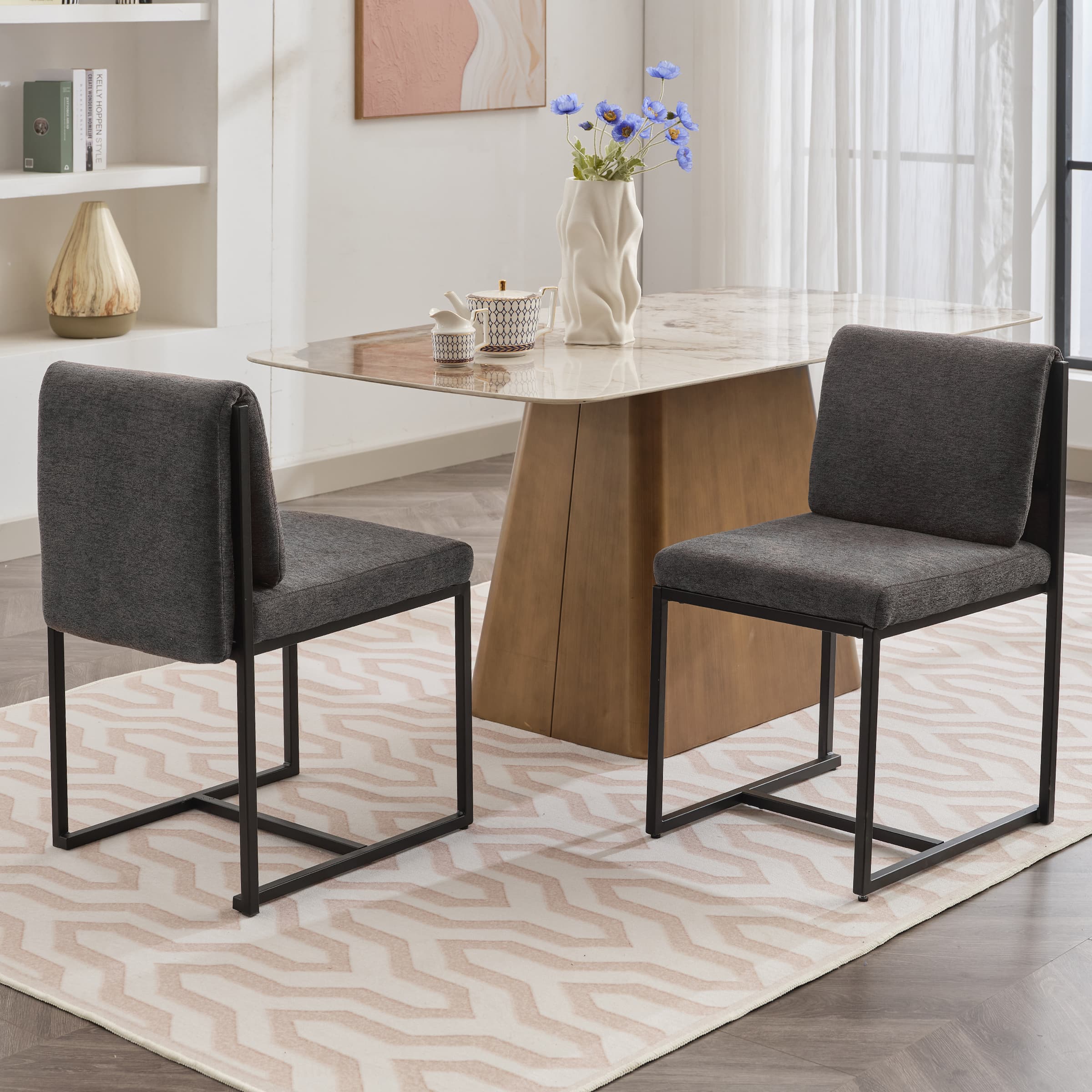 VESCASA Cushion Back Dining Chairs Set of 2 - 23111DC
