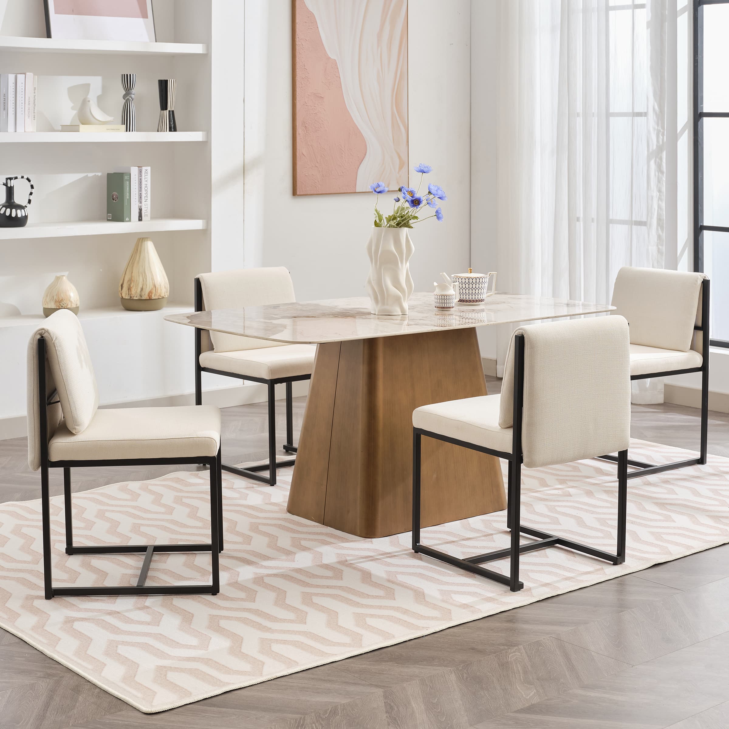 VESCASA Cushion Back Dining Chairs Set of 2 - 23111DC