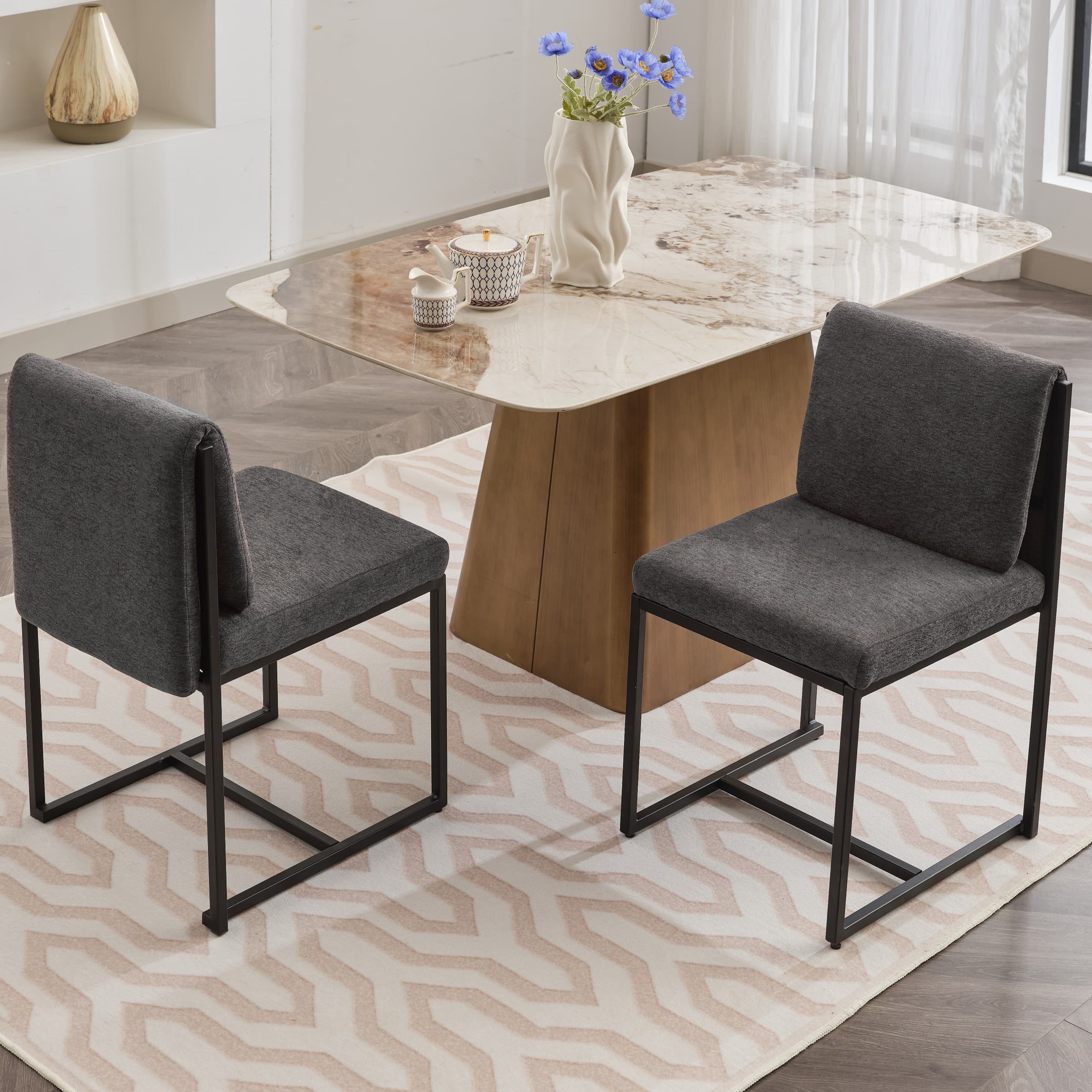 VESCASA Cushion Back Dining Chairs Set of 2 - 23111DC