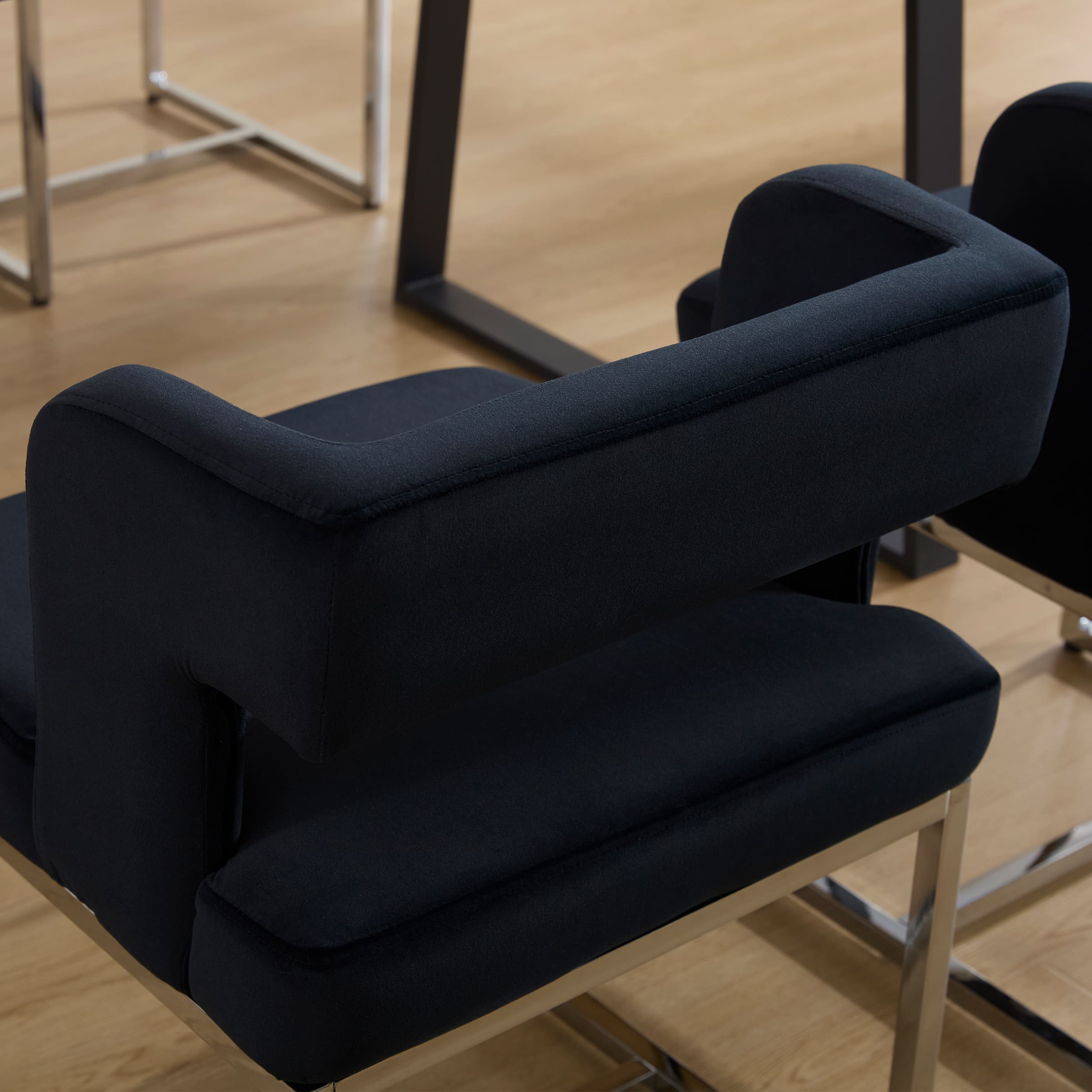 ZH4YOU Low Back Dining Chairs Set of 2 - 31017DC