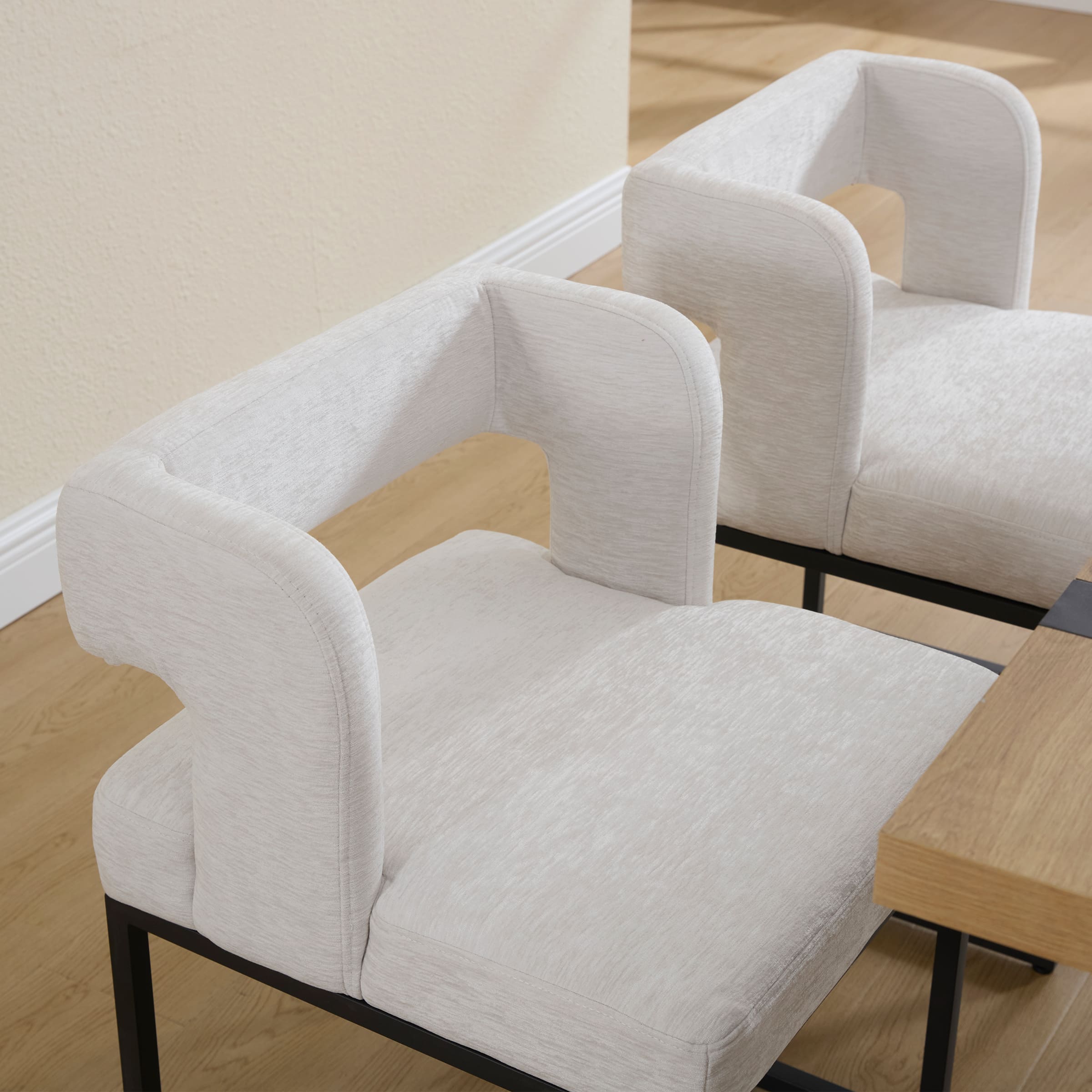 ZH4YOU Low Back Dining Chairs Set of 2 - 31017DC