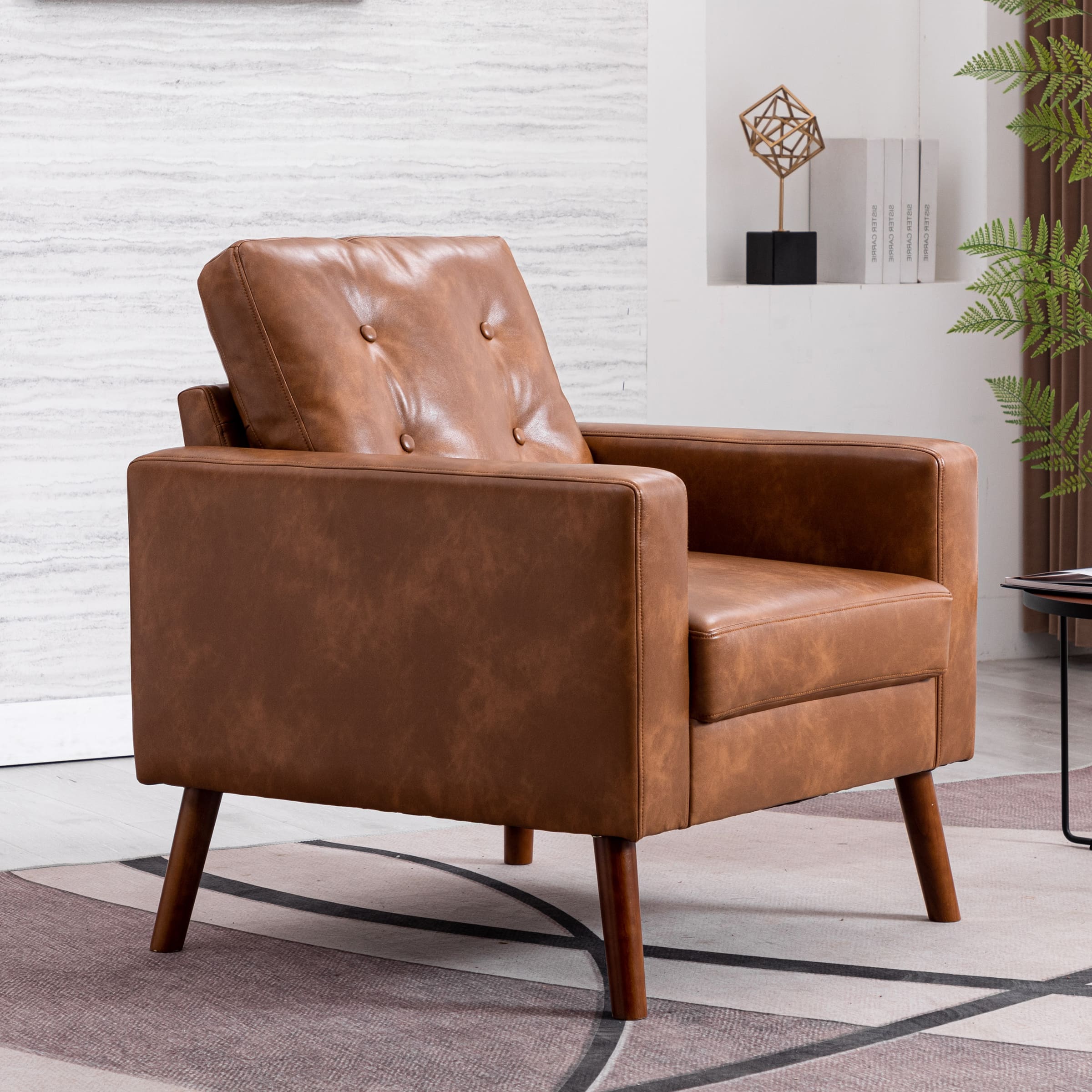 VESCASA Mid Century Modern Tufted Accent Chair 1 PCS - XX16AC