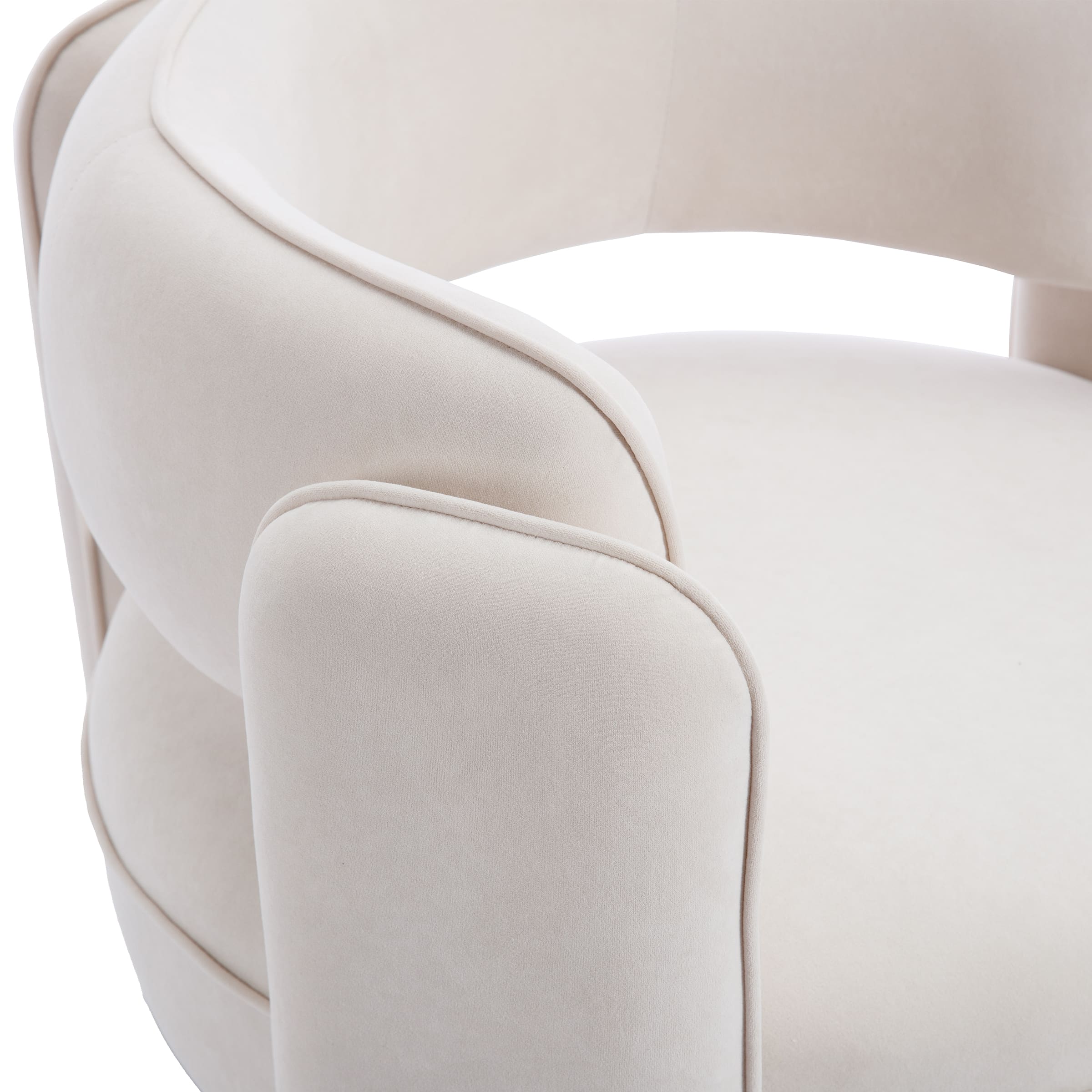 VESCASA Modern Barrel Accent Chair 1 PCS - 6414AC