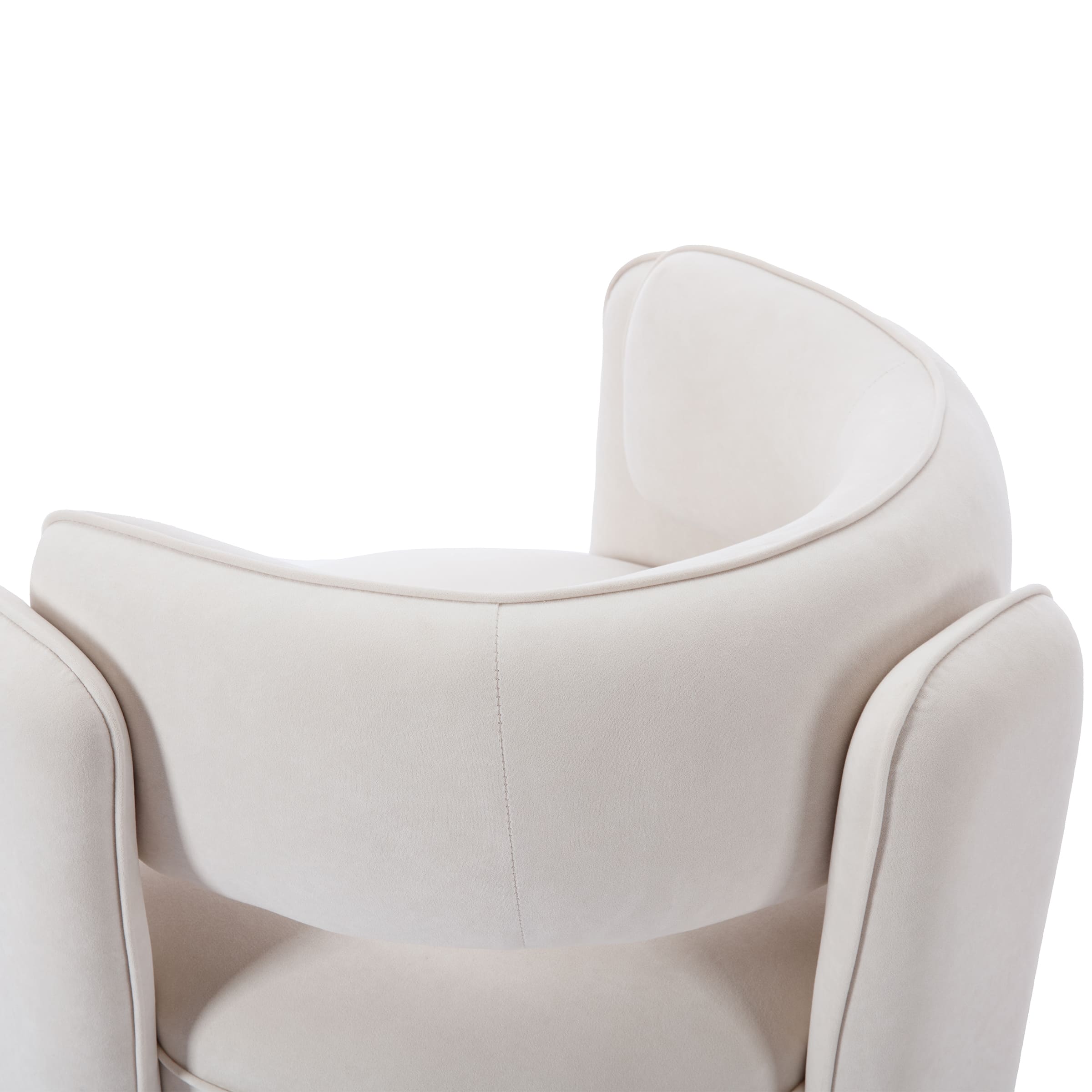 VESCASA Modern Barrel Accent Chair 1 PCS - 6414AC