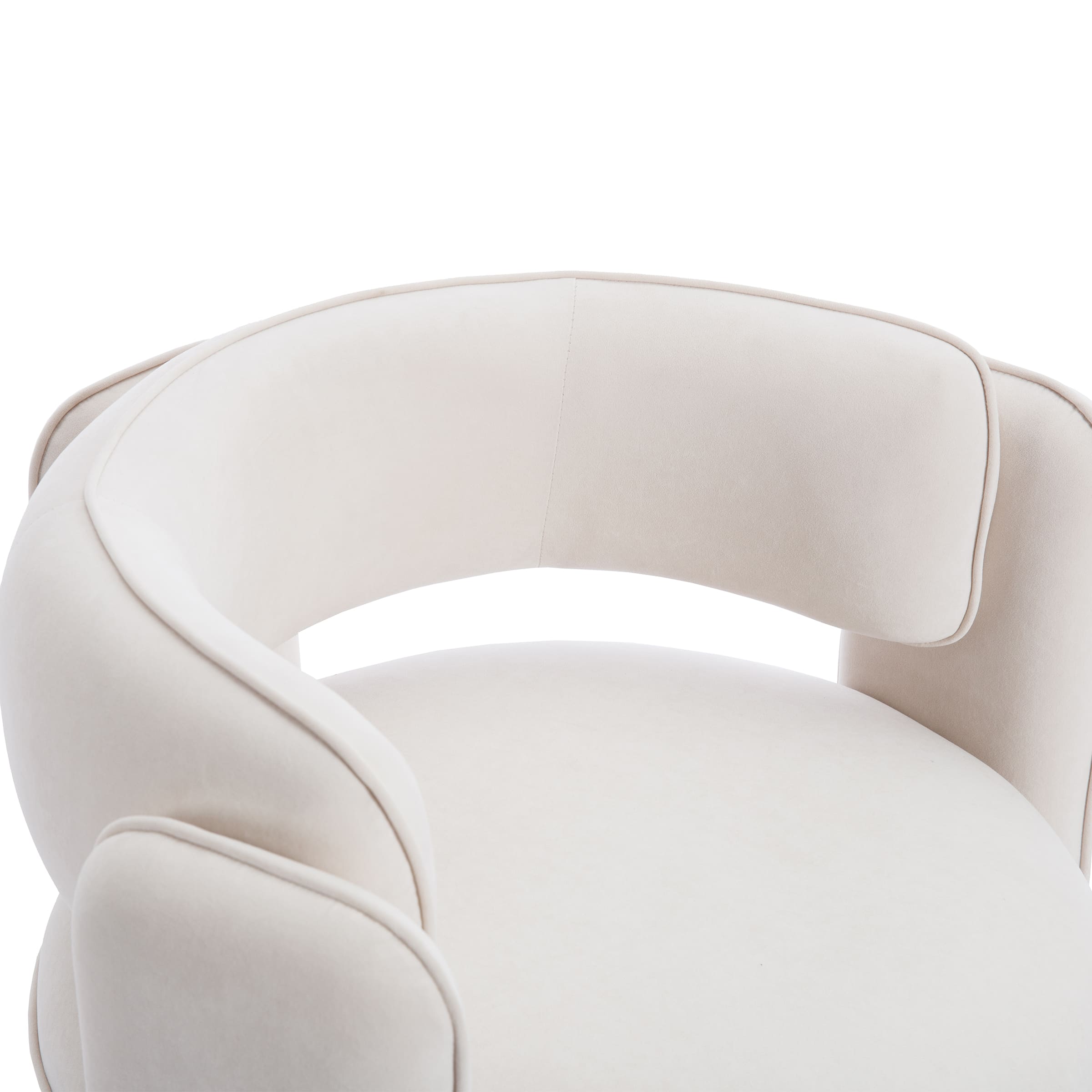 VESCASA Modern Barrel Accent Chair 1 PCS - 6414AC
