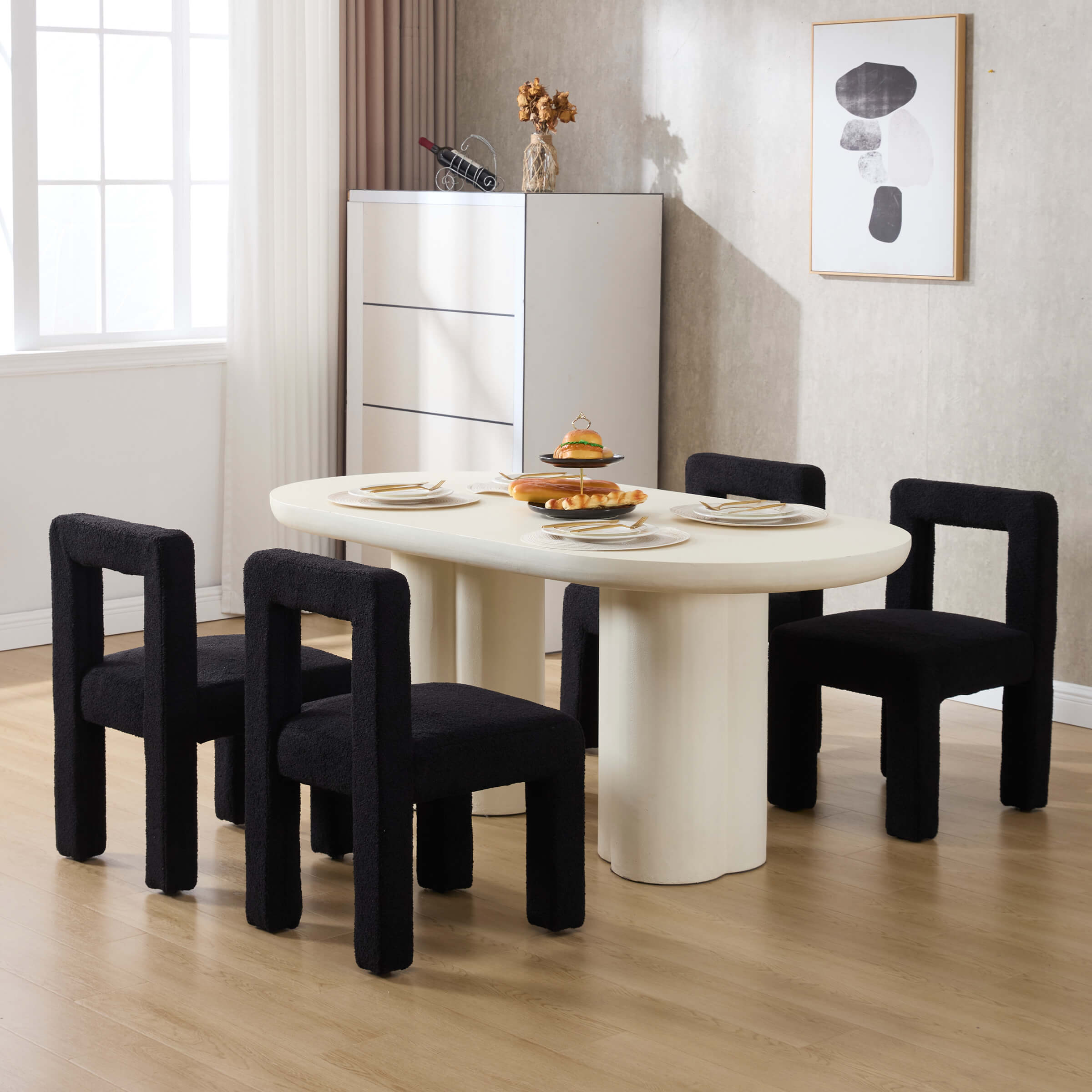 VESCASA Modern Dining Chairs Set of 2 - 6555DC