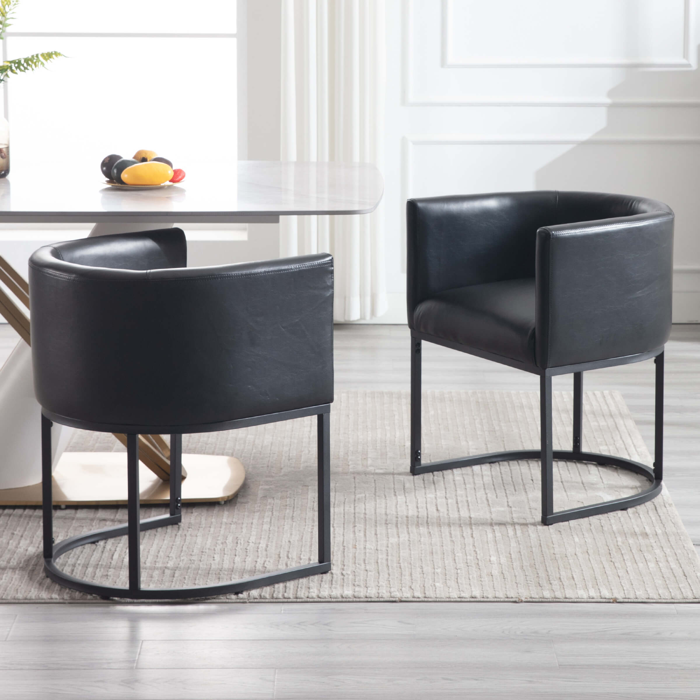VESCASA Barrel Back Upholstered Dining Chair 1PCS - 1869DC