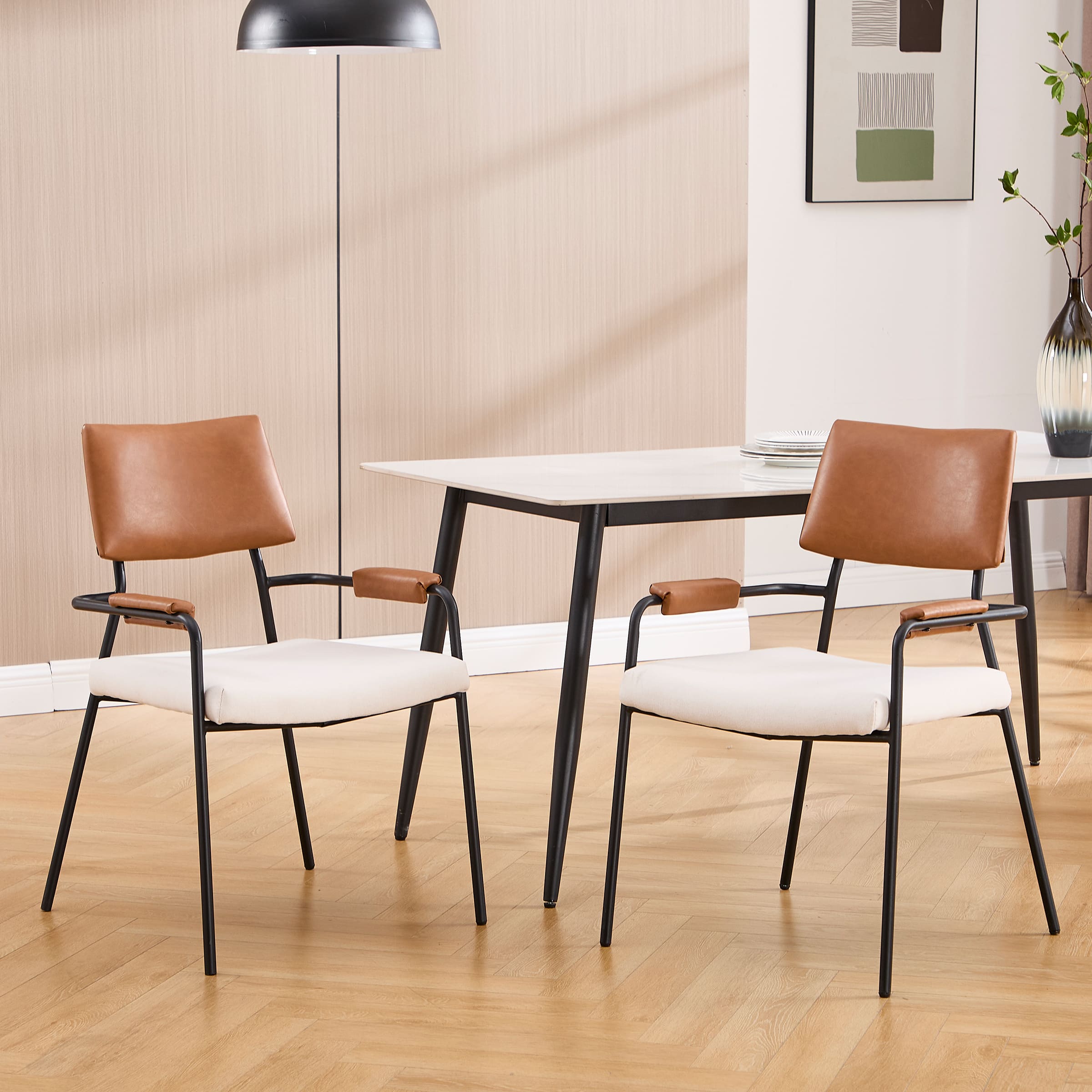 VESCASA Modern Open Back  Dining Chairs Set of 2 - 1011DC