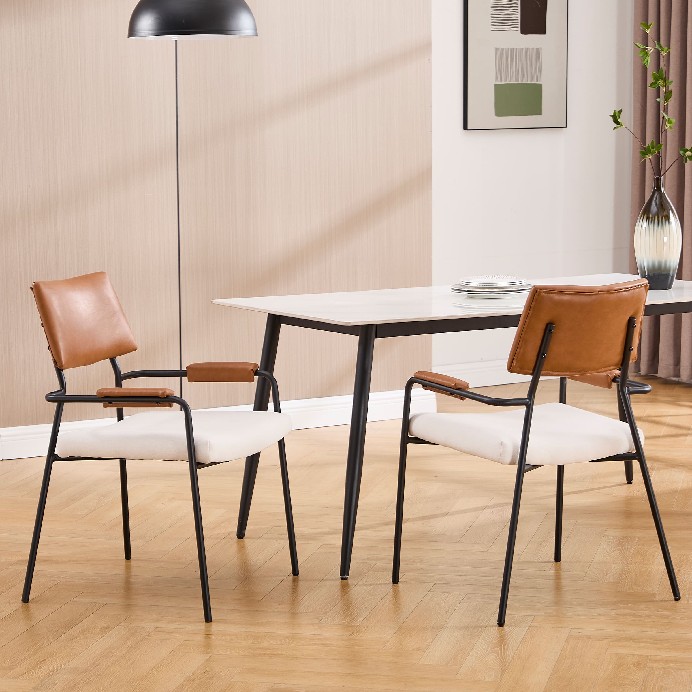VESCASA Modern Open Back  Dining Chairs Set of 2 - 1011DC