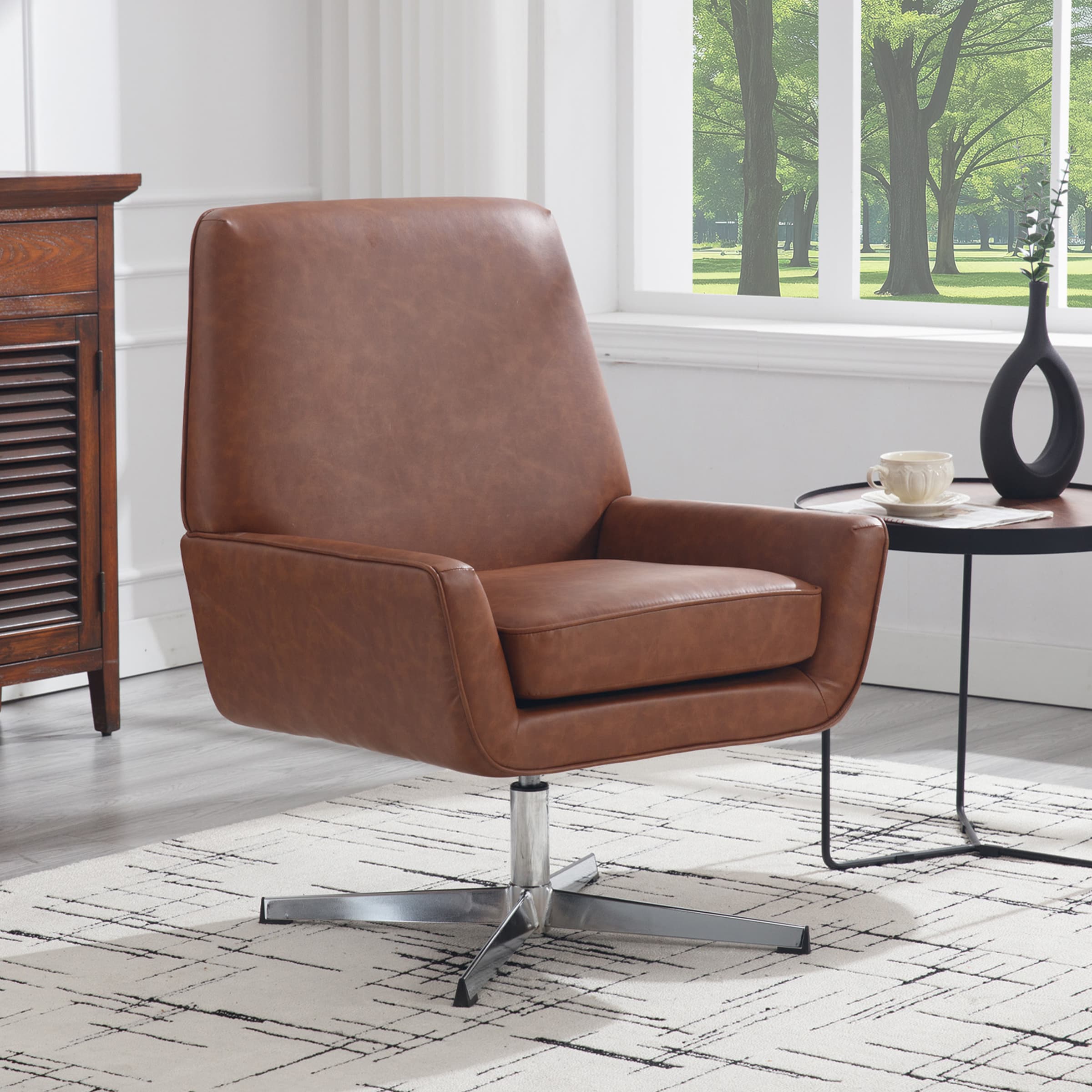 VESCASA Mordern Leather Accent Chair 1 PCS - 7057AC
