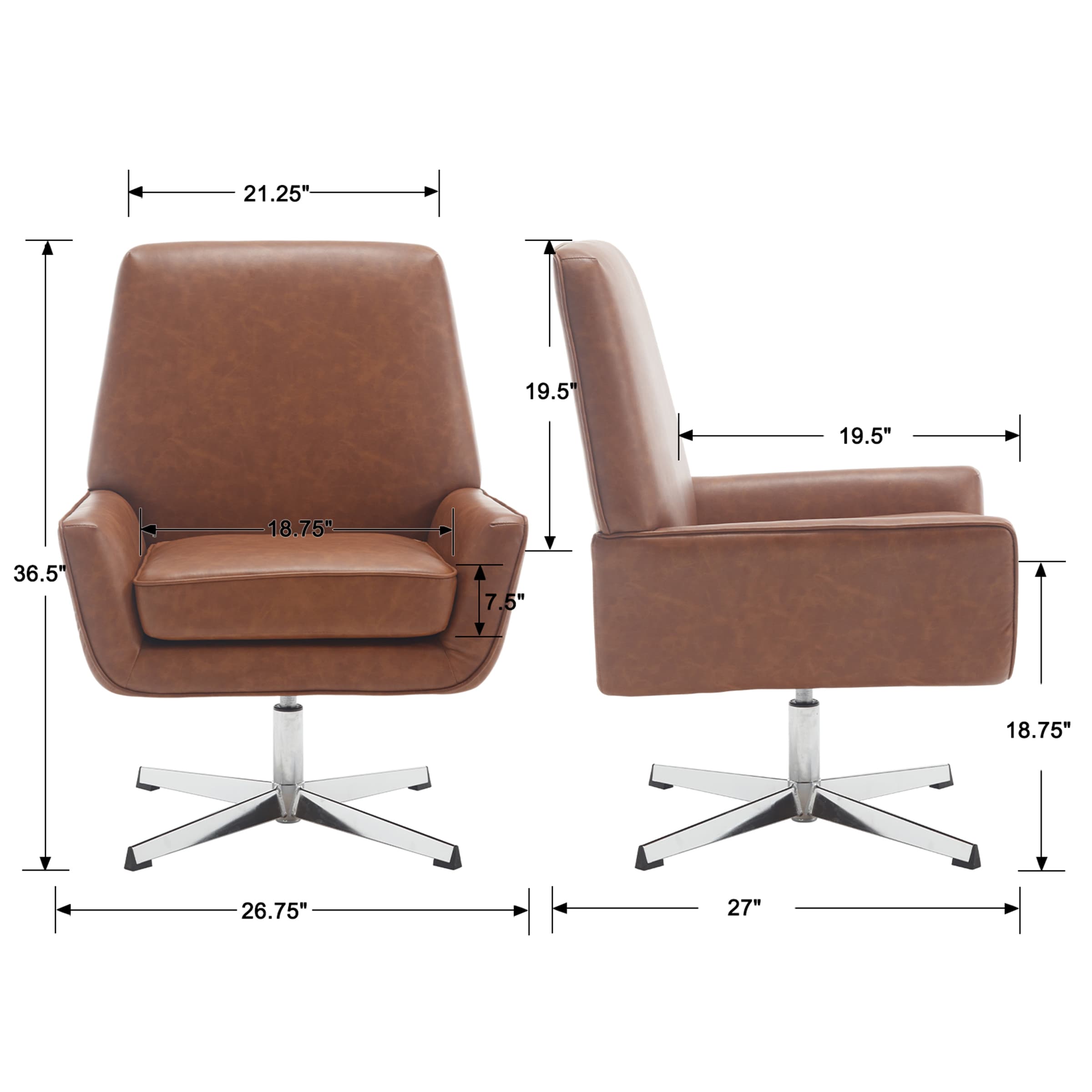 VESCASA Swivel Accent Chair - 7057AC