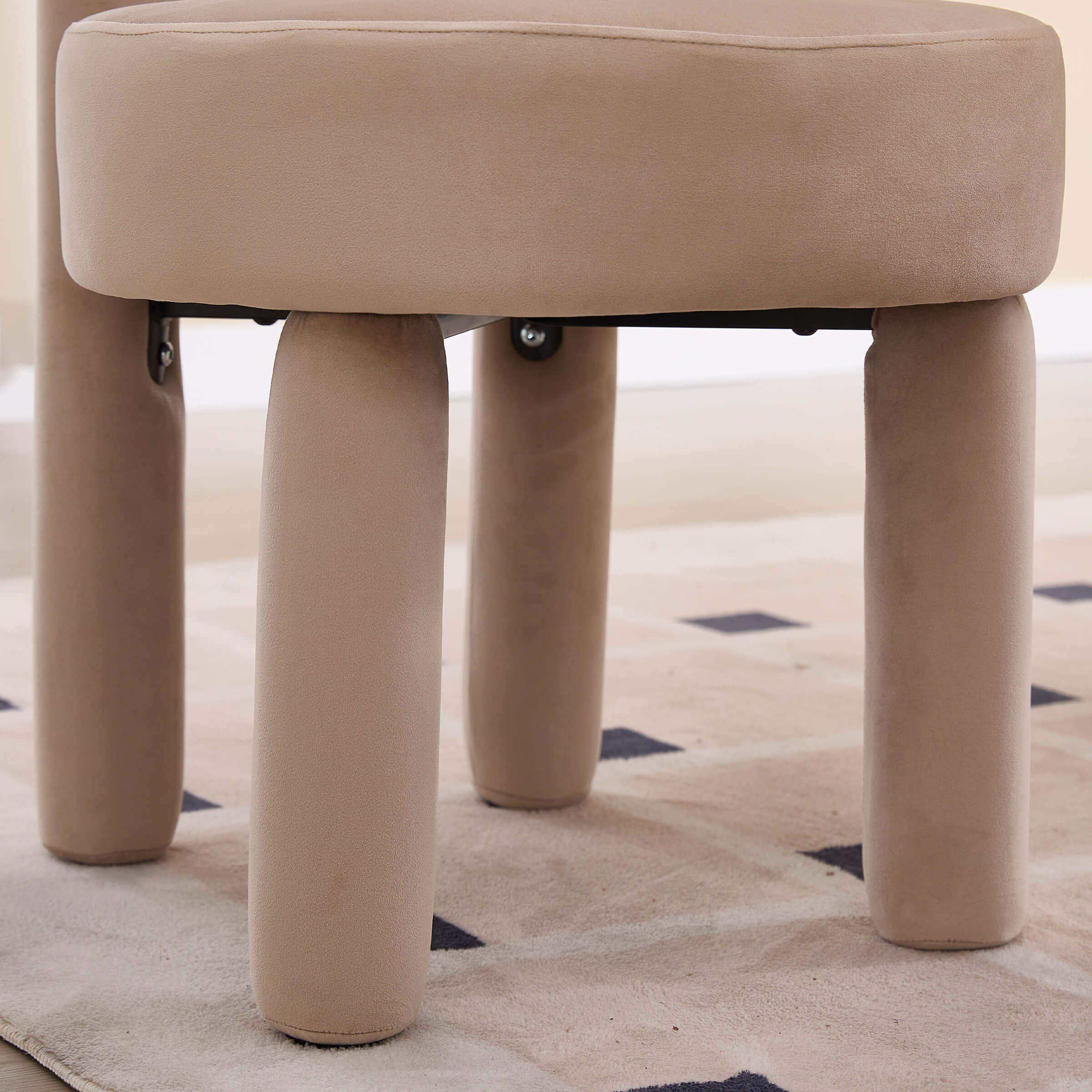 Back view of the chair legs