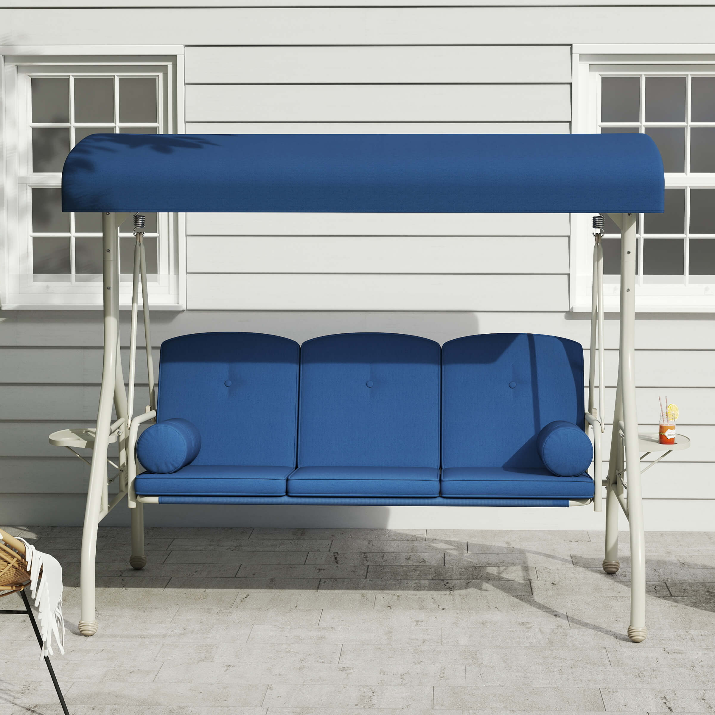 VESCASA Outside Backyard 2 in 1 Patio Swings Bed - X099HS