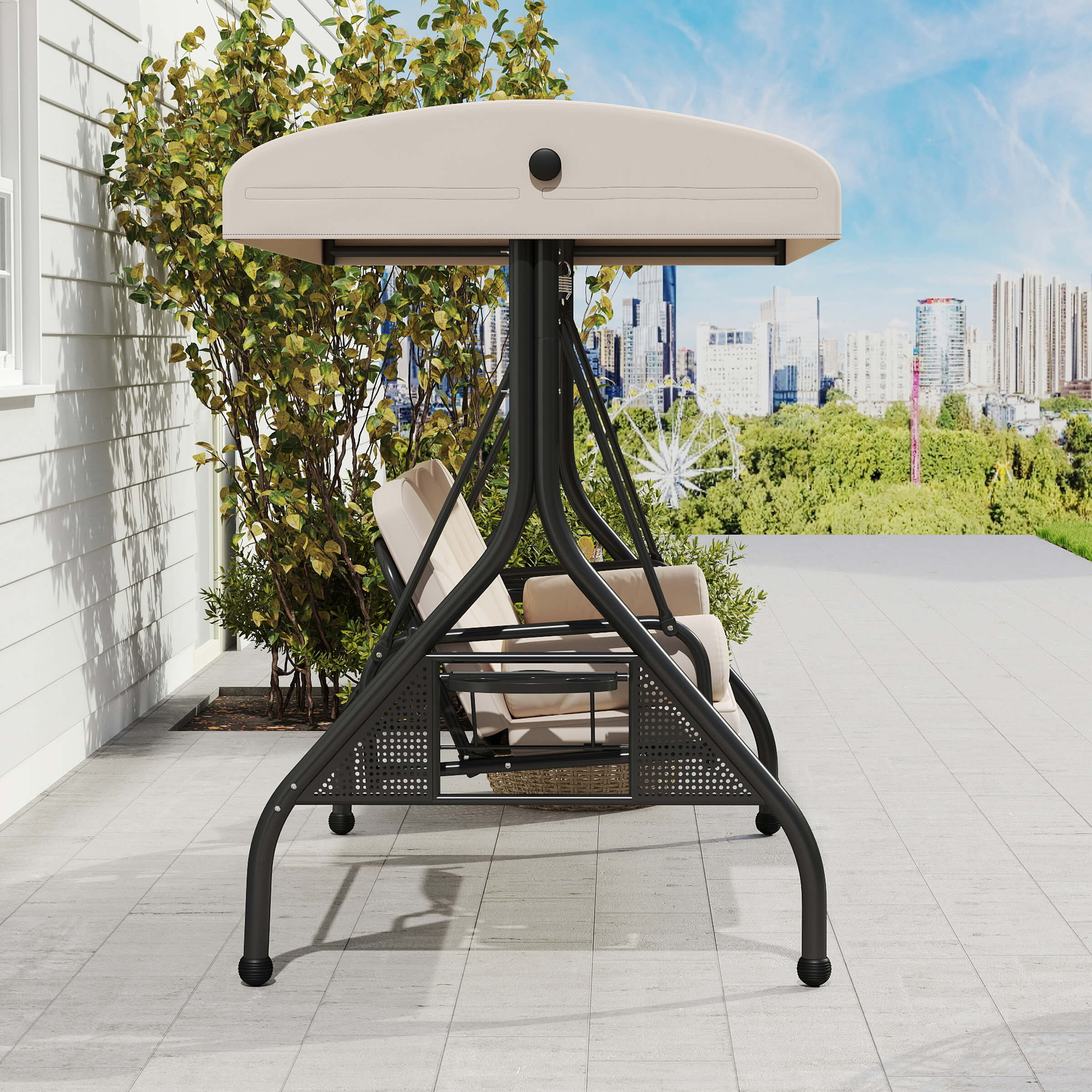 VESCASA Outside Backyard 2 in 1 Patio Swings Bed - X099HS