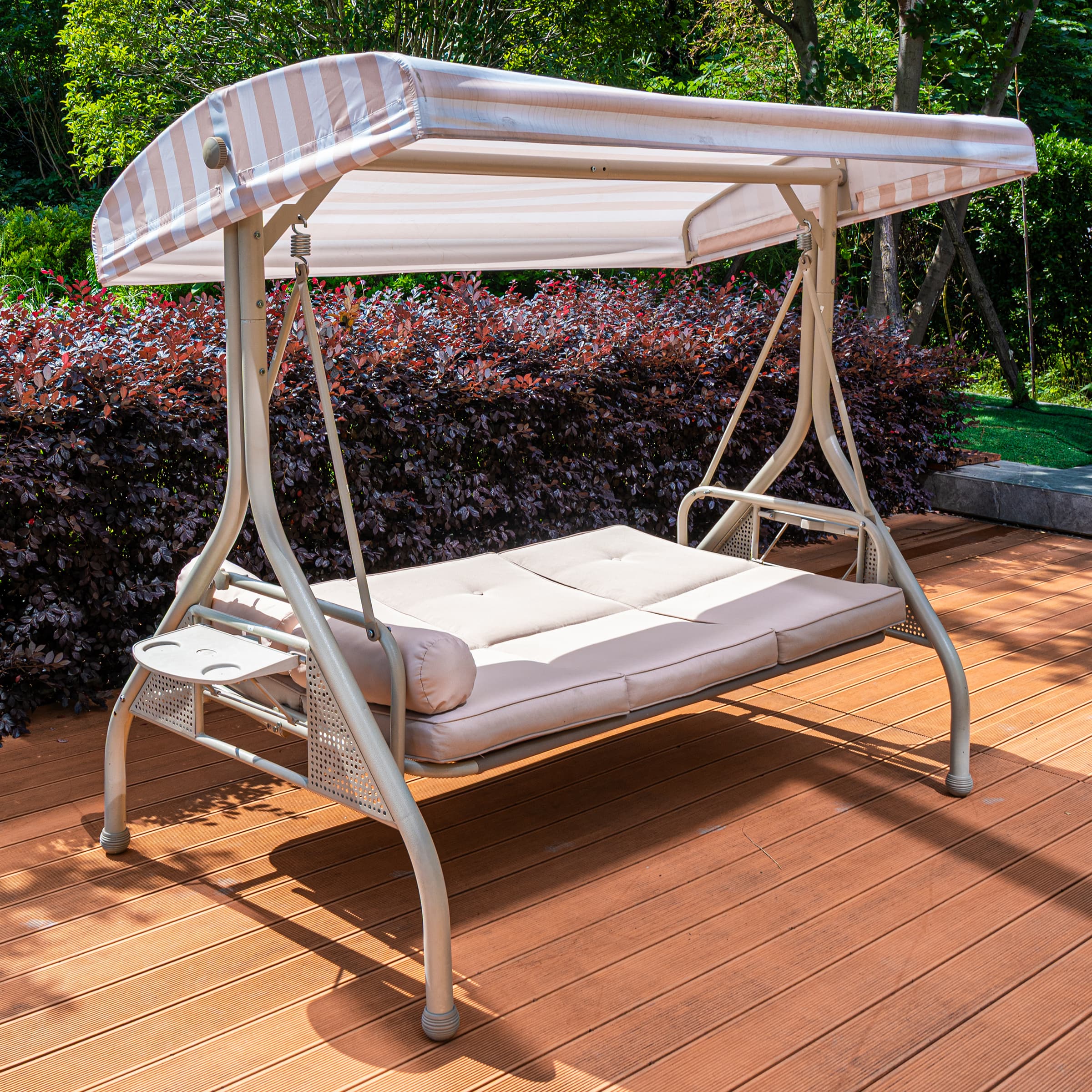 VESCASA Outside Backyard 2 in 1 Patio Swings Bed - X099HS