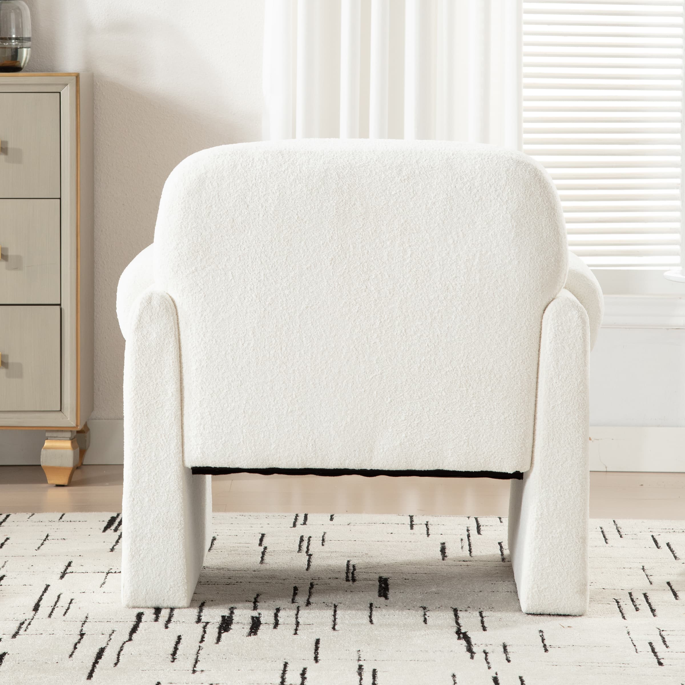 VESCASA 13" H Tufted Back Accent Chairs 1 PCS - 6552AC