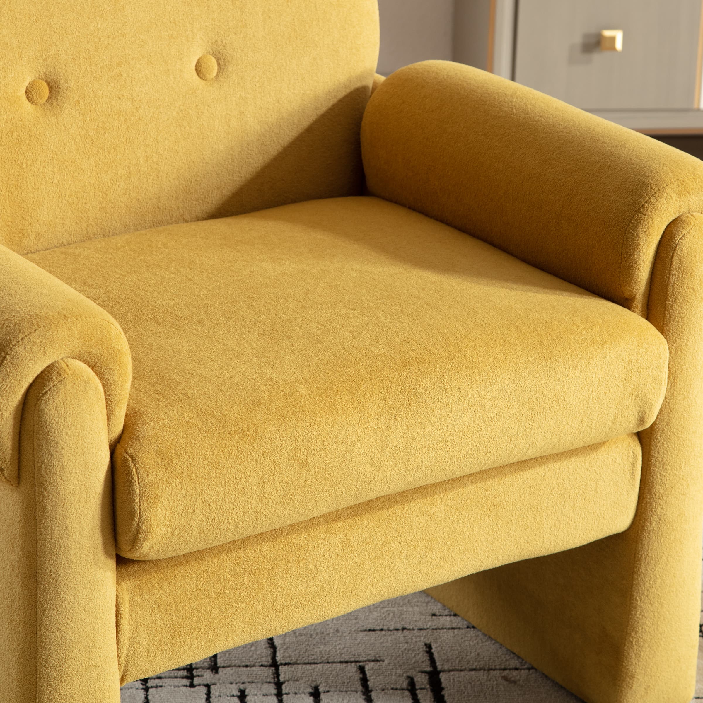 VESCASA 13" H Tufted Back Accent Chairs 1 PCS - 6552AC