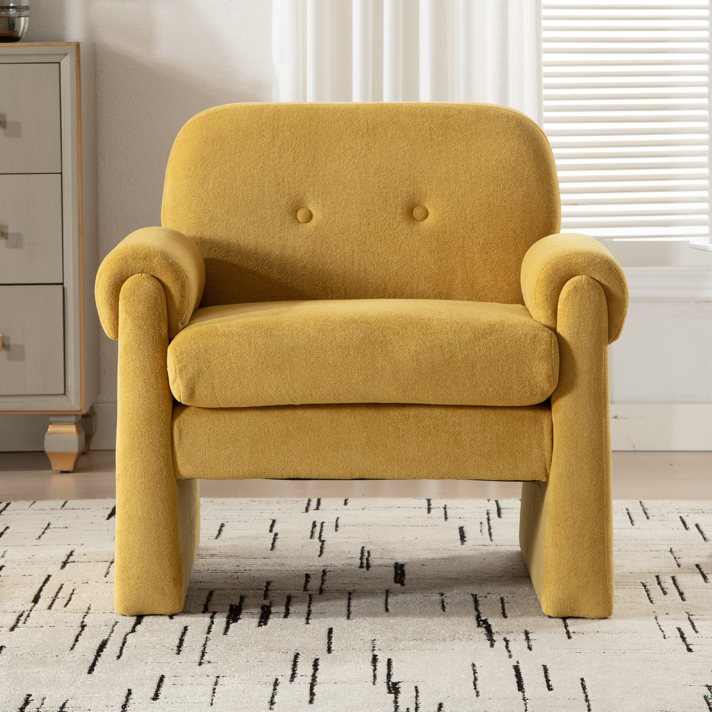 VESCASA 13" H Tufted Back Accent Chairs 1 PCS - 6552AC