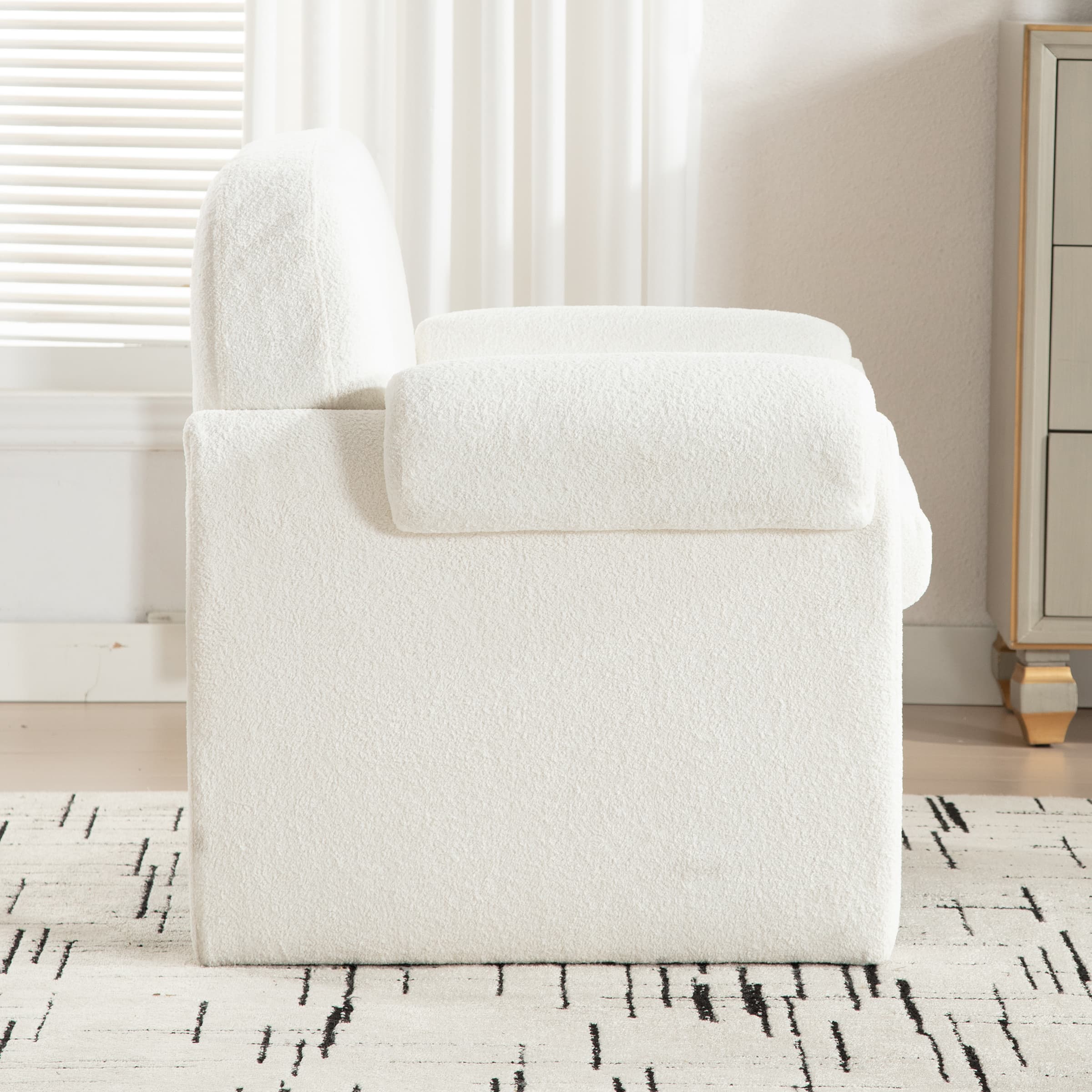 VESCASA 13" H Tufted Back Accent Chairs 1 PCS - 6552AC