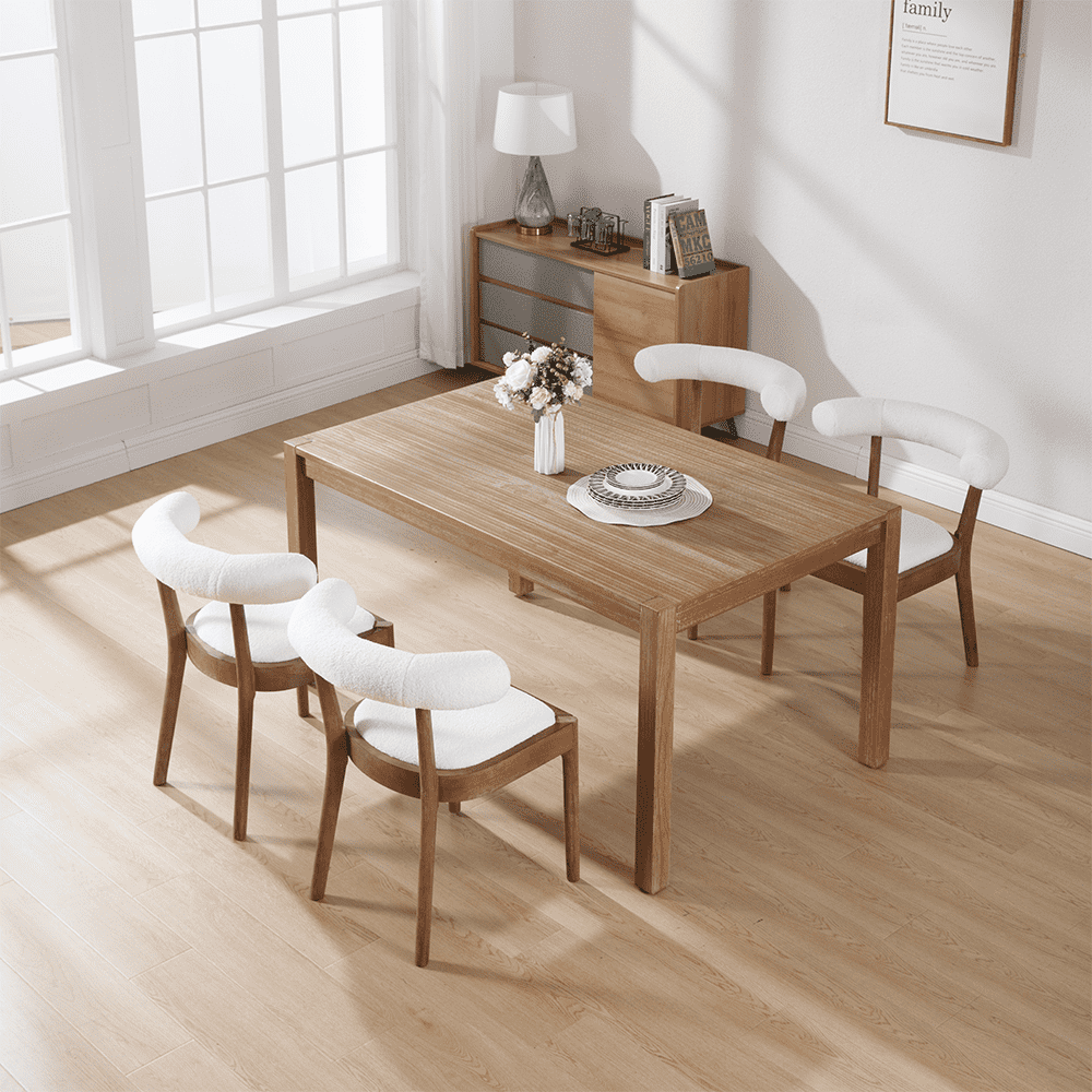 CIMOTA Curved Farmhouse Kitchen Chair Set of 2 - 1929DC