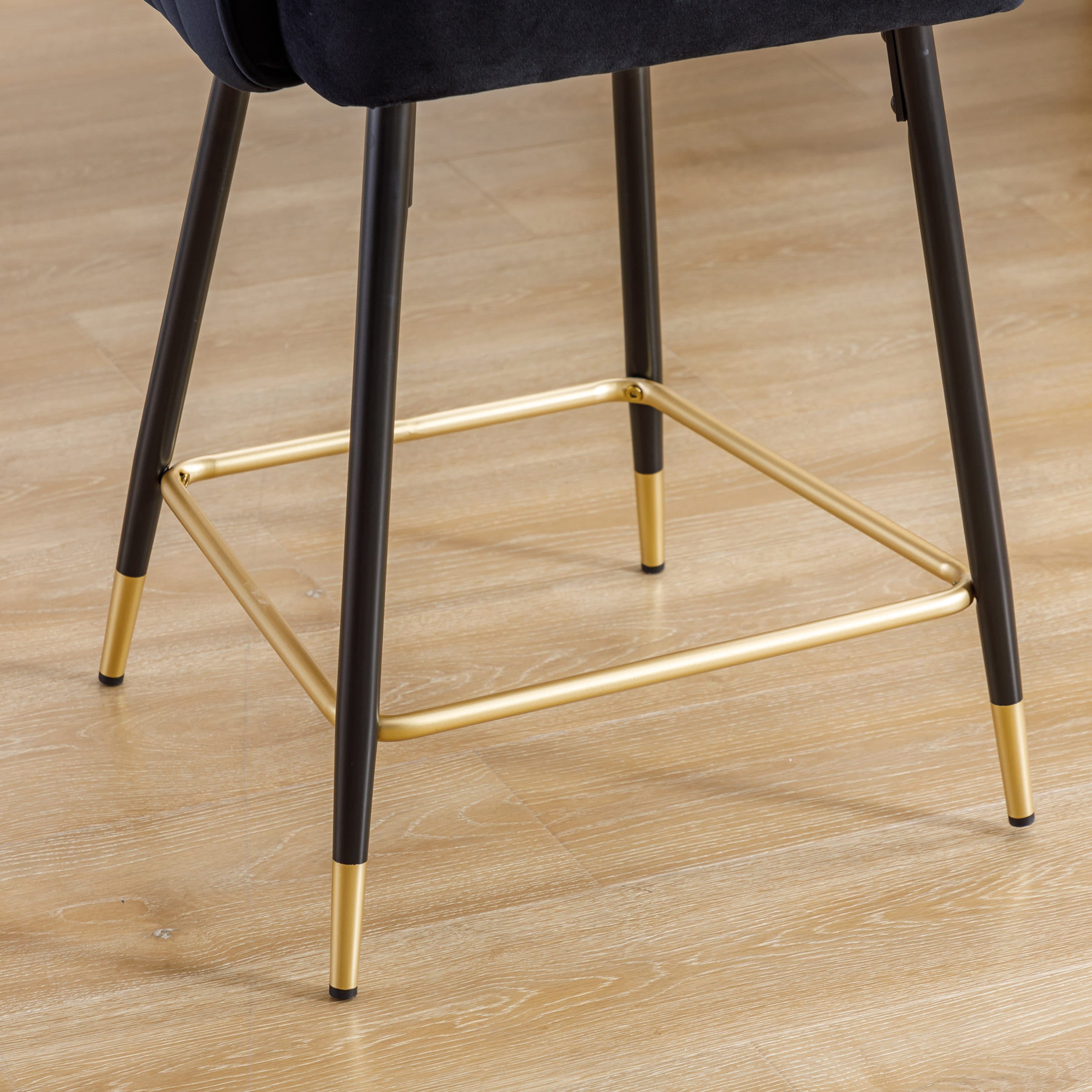 ZH4YOU 26"H & 30”H Wing Back Counterr Stool Set of 2 - 80034CS