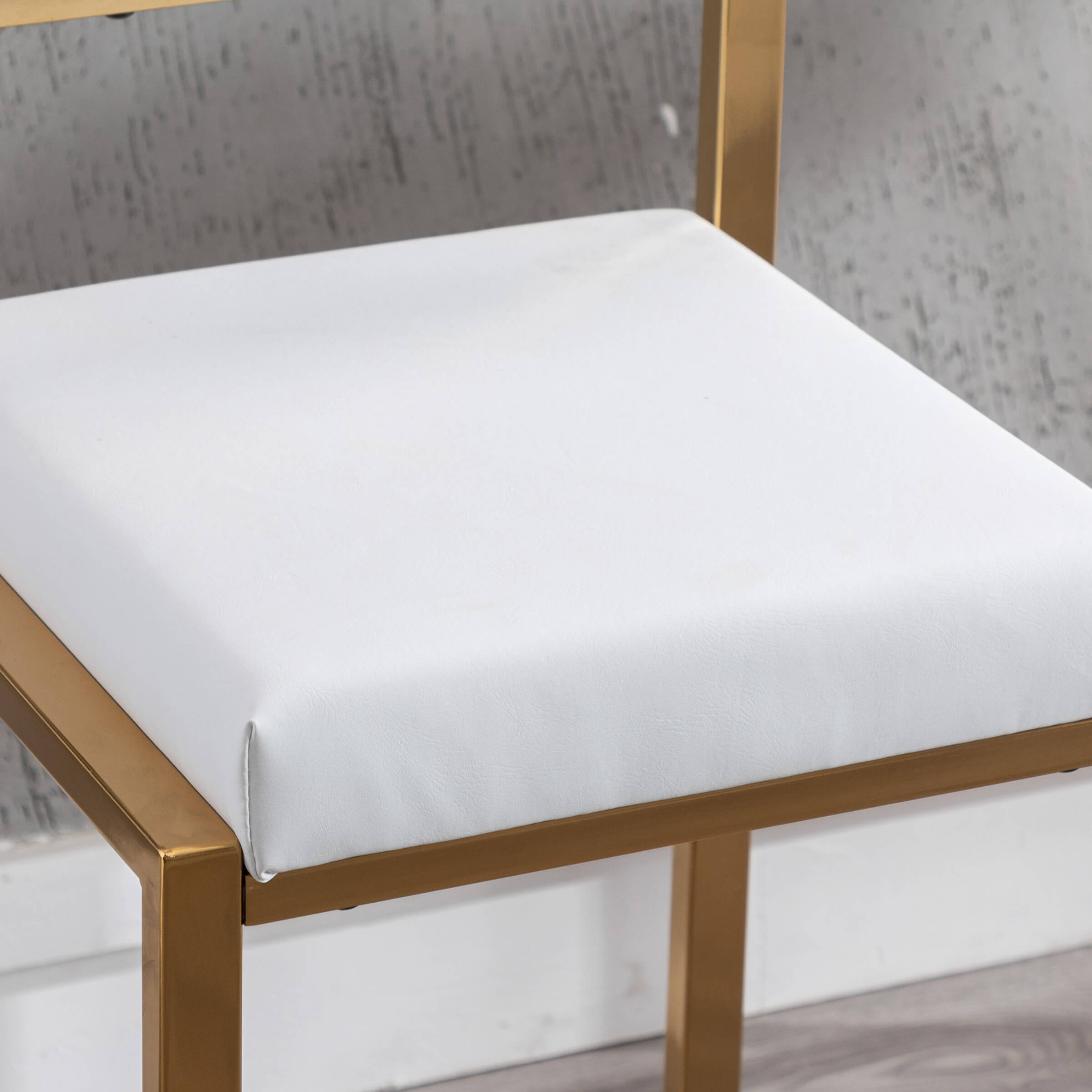 Close-up of white cushion fabric