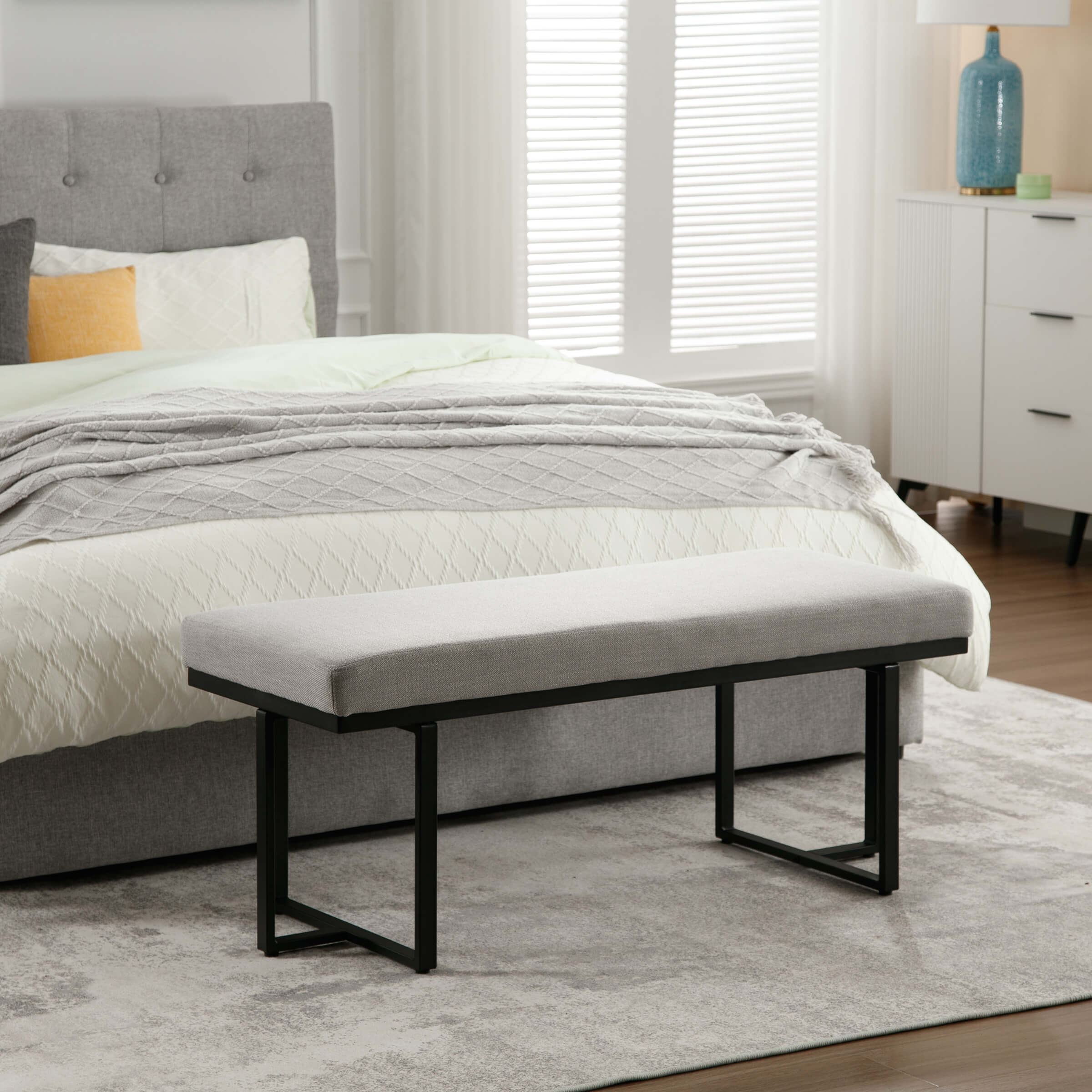 VESCASA 45" Modern Ottoman Bench for Bedroom - 1013BH