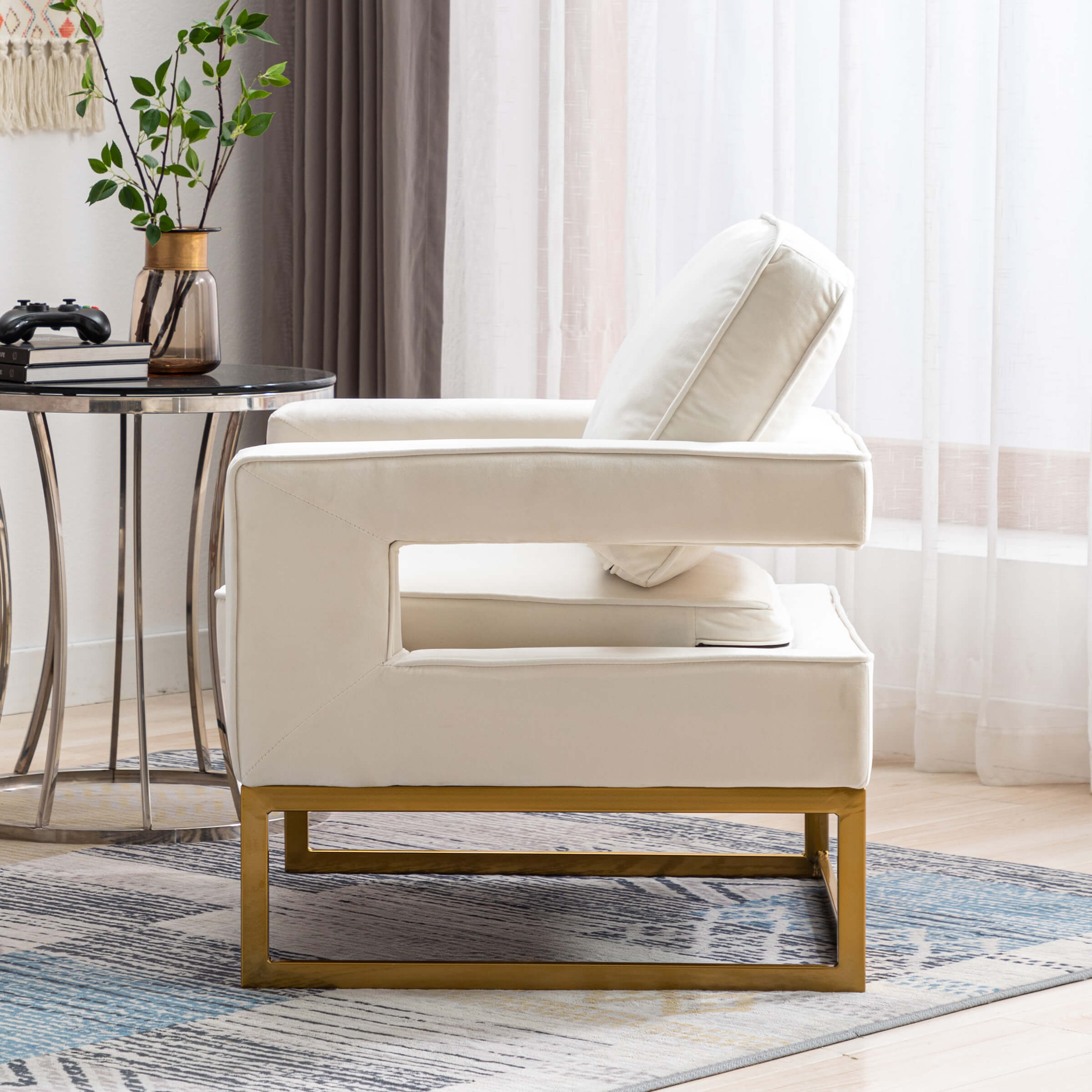 ZH4YOU Elegant Accent Chair 1 PCS - 20530AC