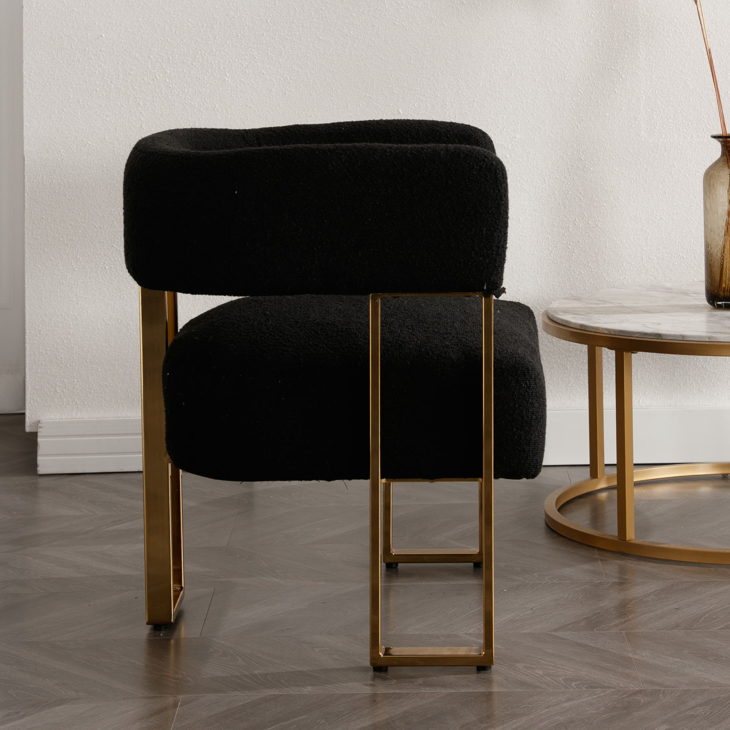 ZH4YOU Accent Chairs with Gold Metal Legs 1 PCS - 72005AC