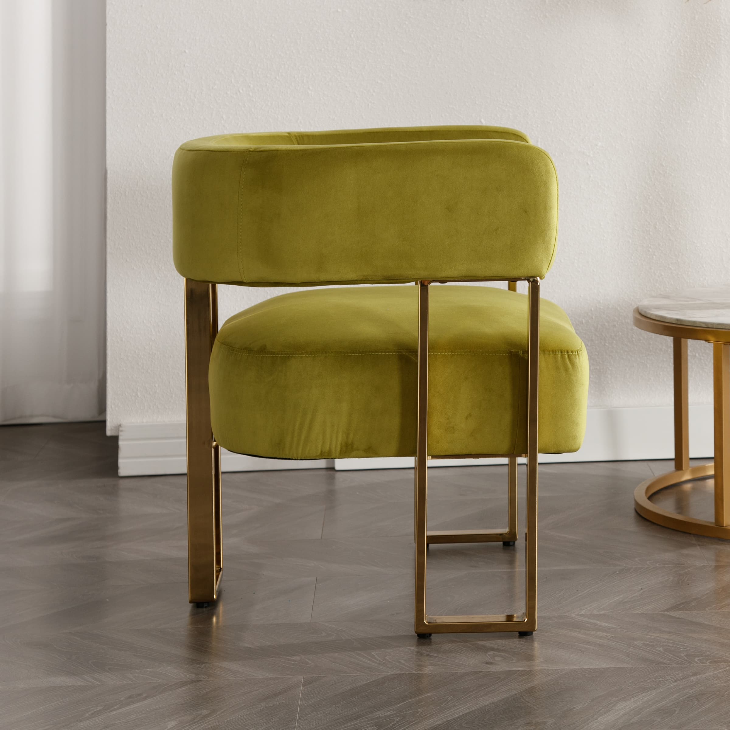 ZH4YOU Accent Chairs with Gold Metal Legs 1 PCS - 72005AC