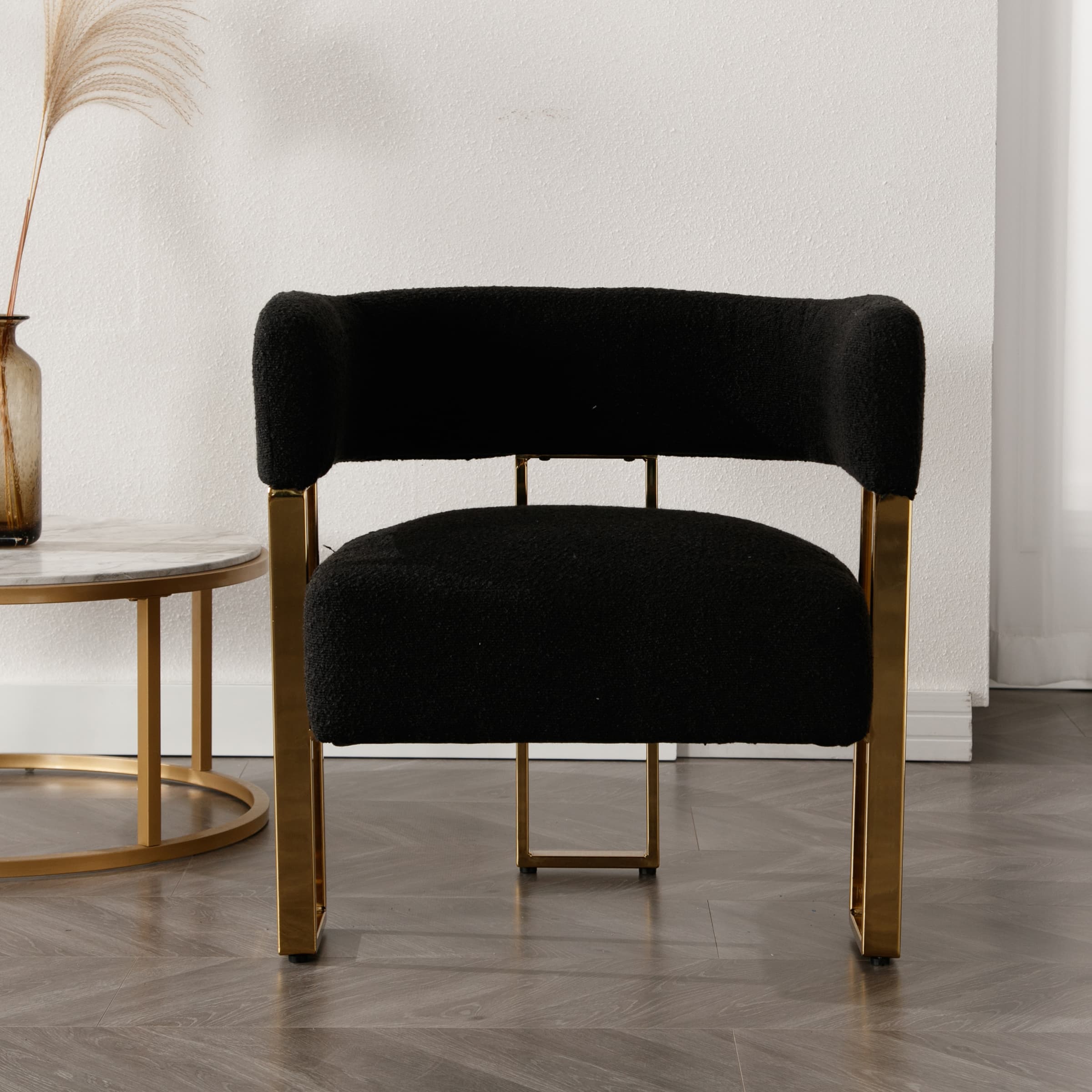 ZH4YOU Accent Chairs with Gold Metal Legs 1 PCS - 72005AC