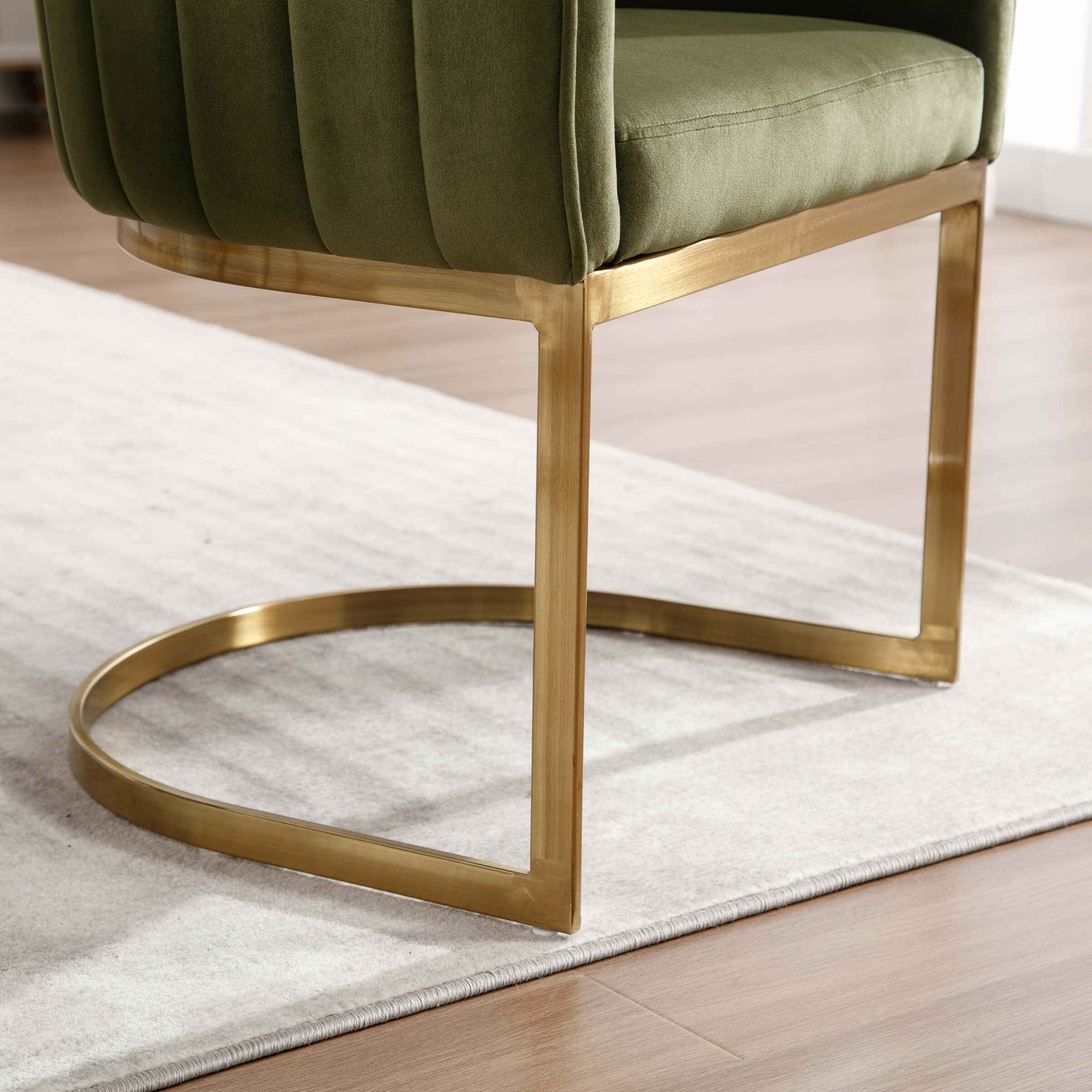 ZH4YOU Modern Barrel Dining Chairs Set of 2 - 7067DC