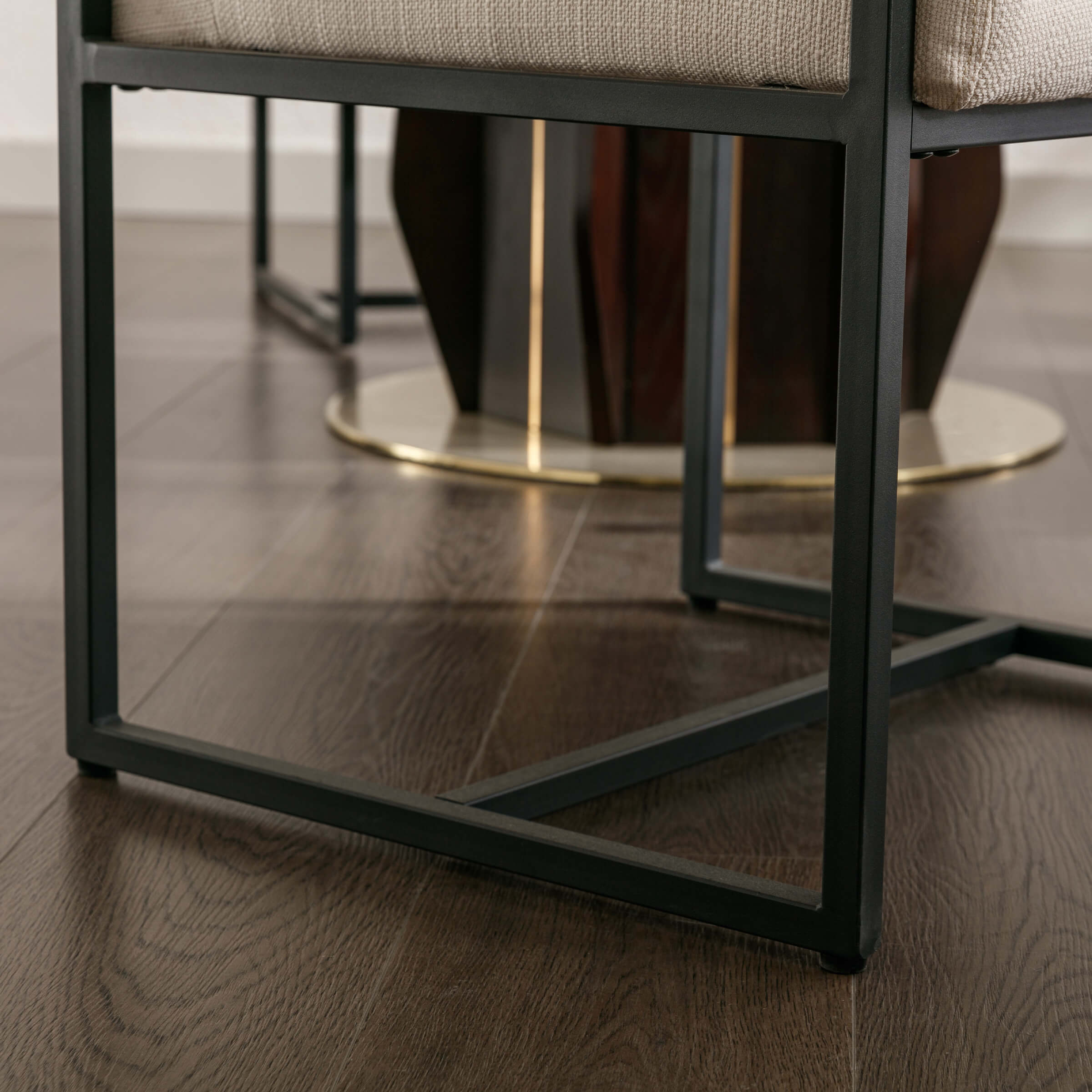 ZH4YOU Modern Dining Chairs with Metal Legs Set of 2 - 5104DC