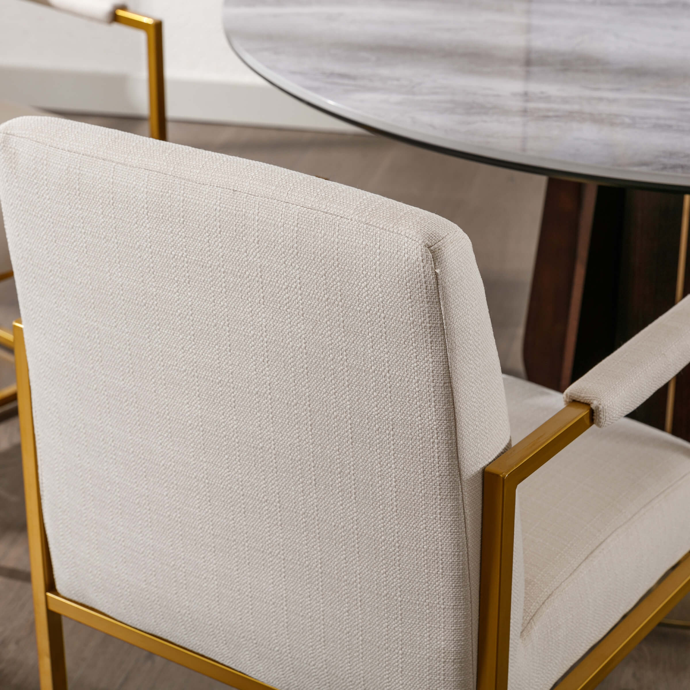 ZH4YOU Modern Dining Chairs with Metal Legs Set of 2 - 5104DC