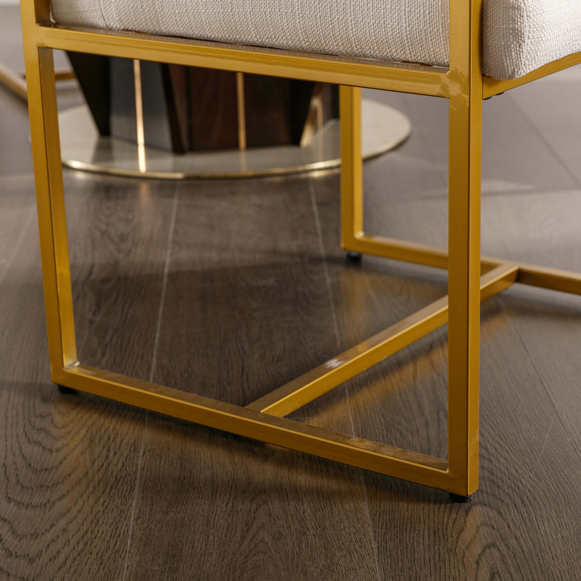ZH4YOU Modern Dining Chairs with Metal Legs Set of 2 - 5104DC