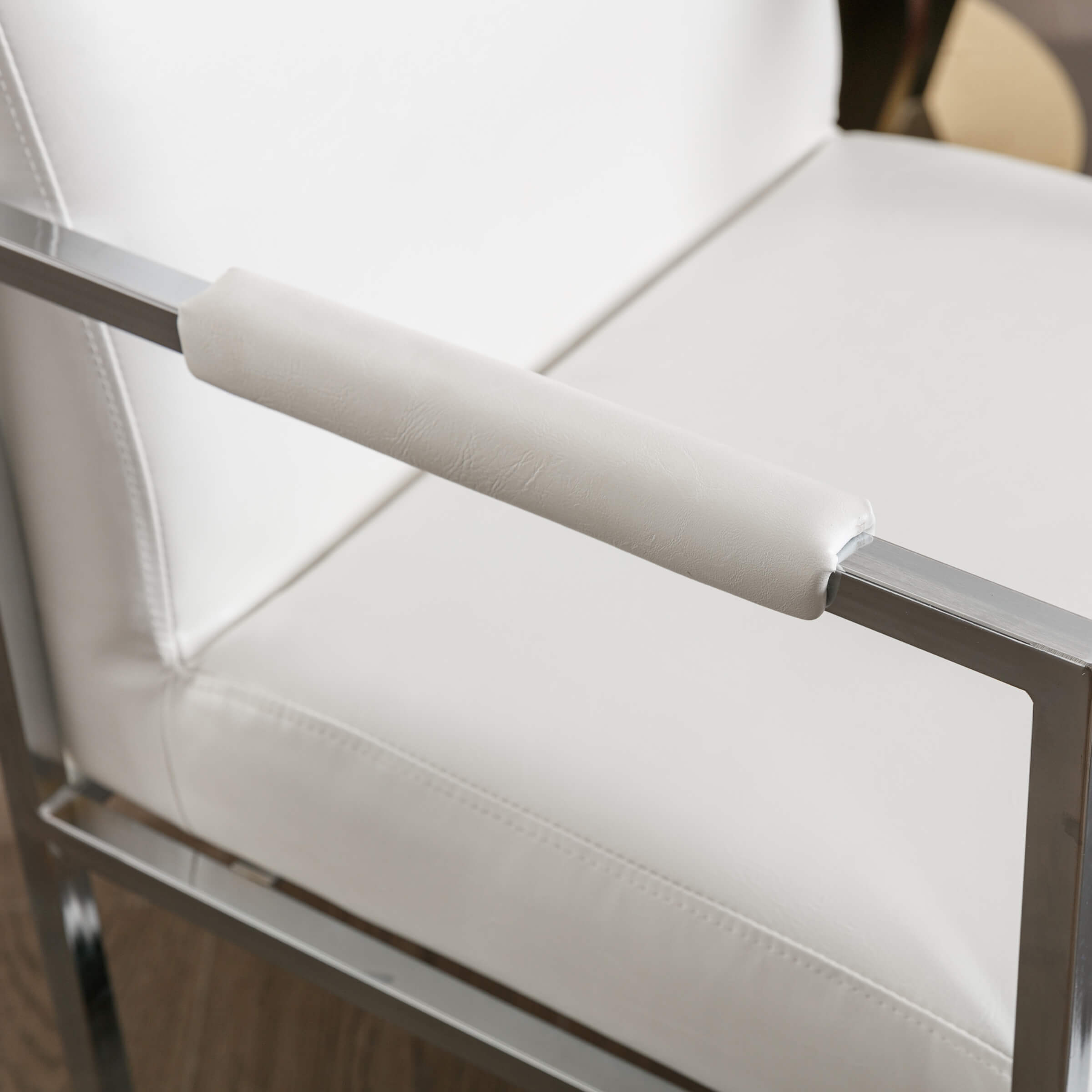 ZH4YOU Modern Dining Chairs with Metal Legs Set of 2 - 5104DC