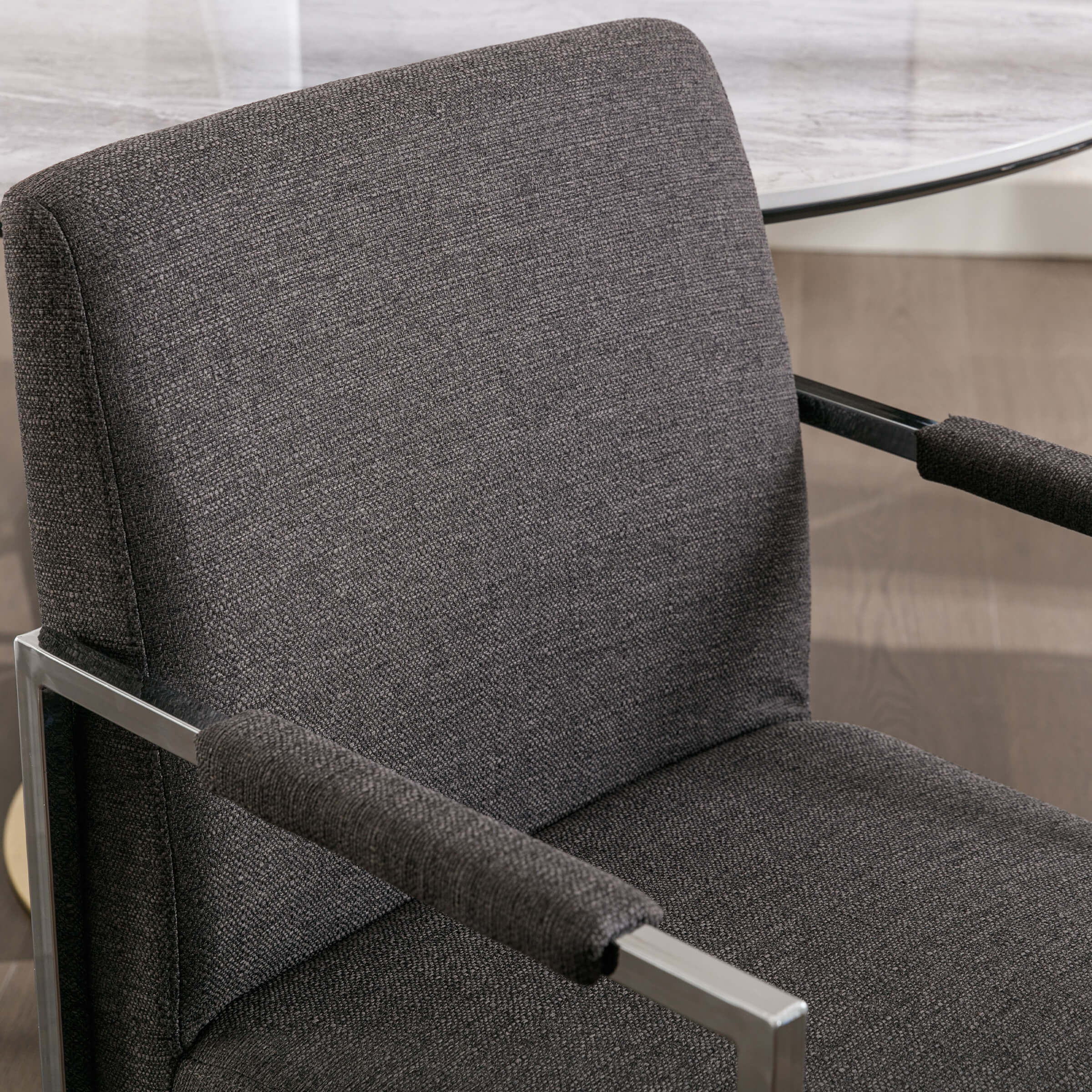 ZH4YOU Modern Dining Chairs with Metal Legs Set of 2 - 5104DC