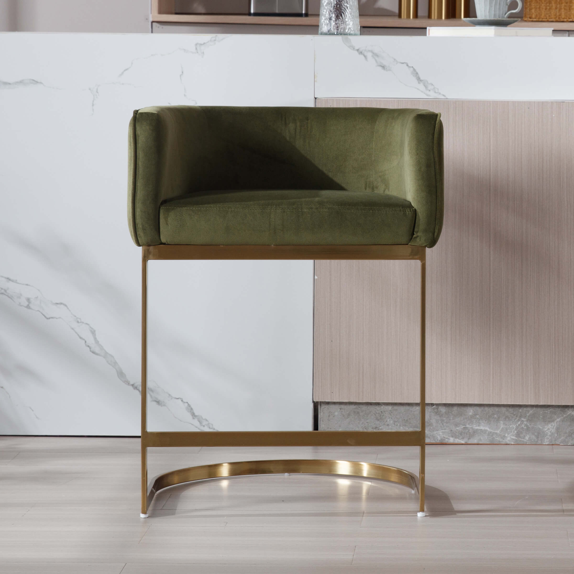 ZH4YOU Modern Counter Height Bar Stools 1 PCS - 6067CS