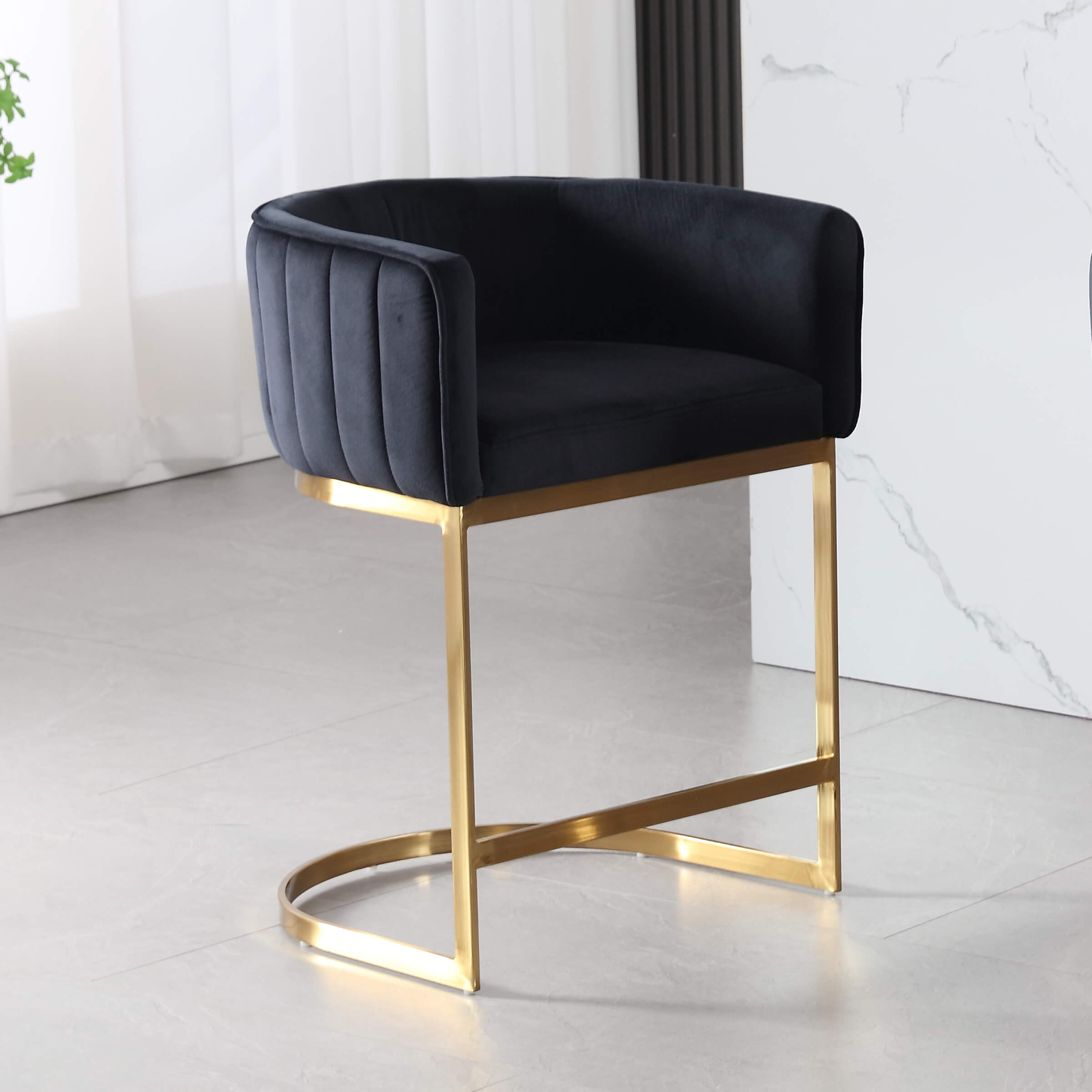 ZH4YOU Modern Counter Height Bar Stools 1 PCS - 6067CS