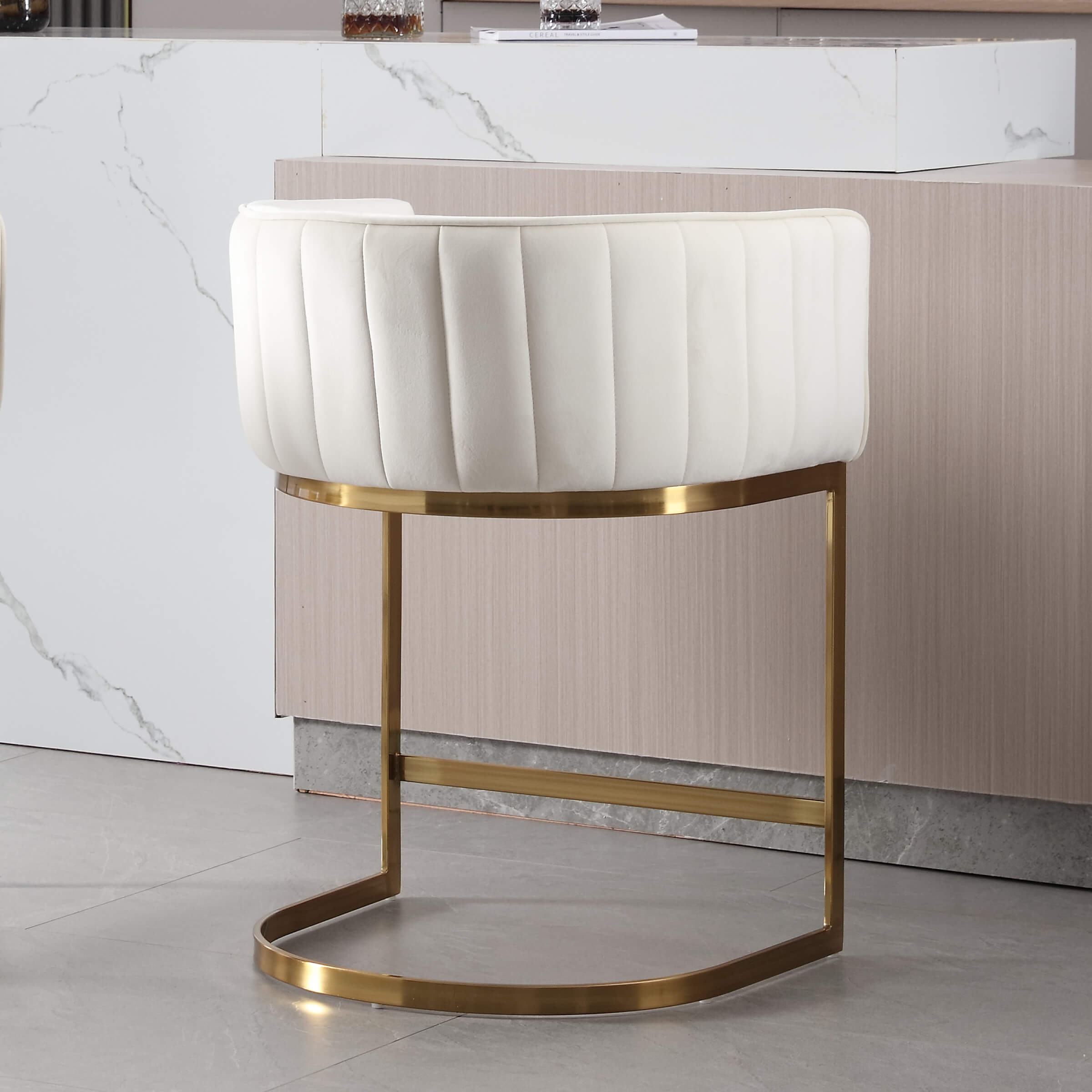 ZH4YOU Modern Counter Height Bar Stools 1 PCS - 6067CS