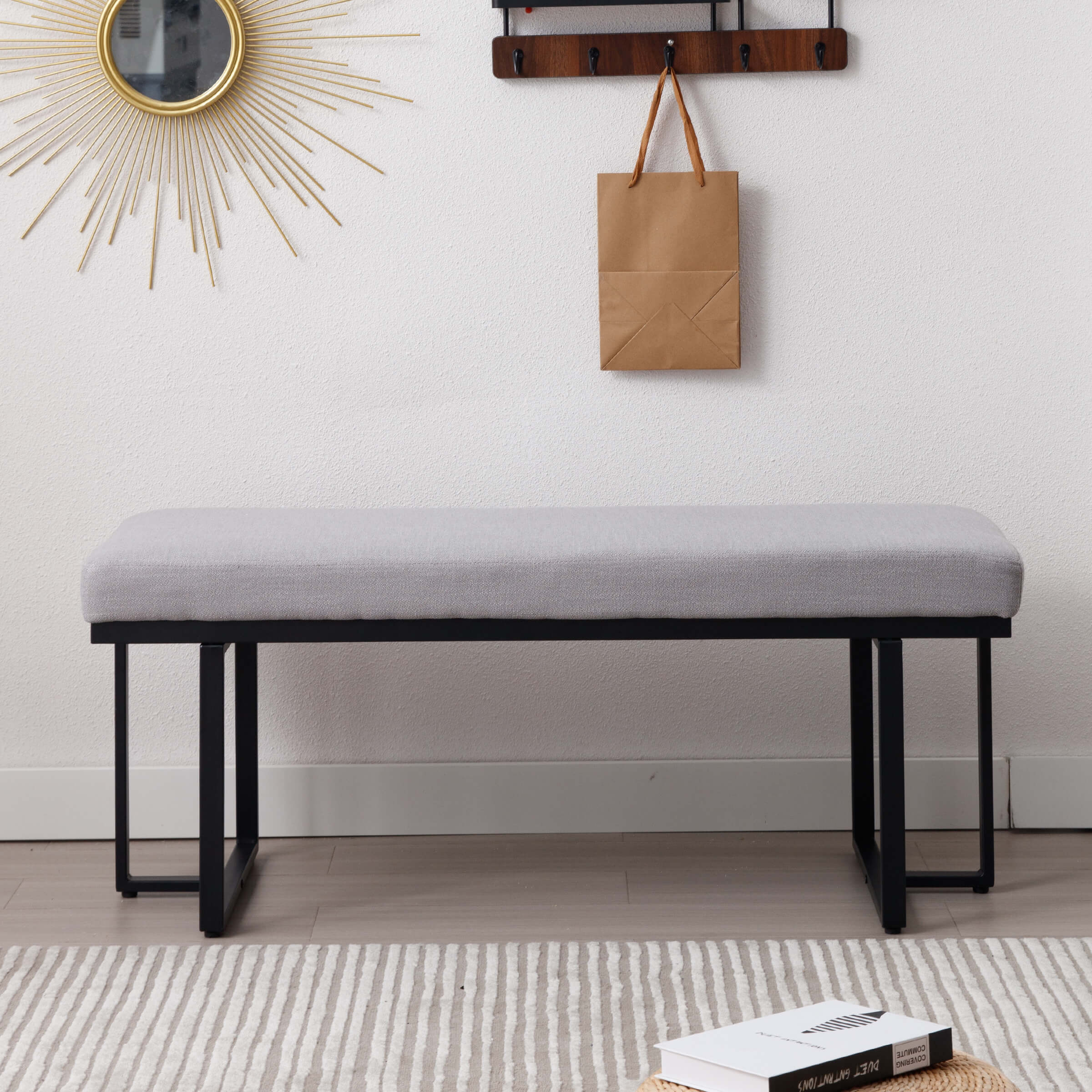 ZH4YOU 45" Modern Ottoman Bench for Bedroom - 1013BH