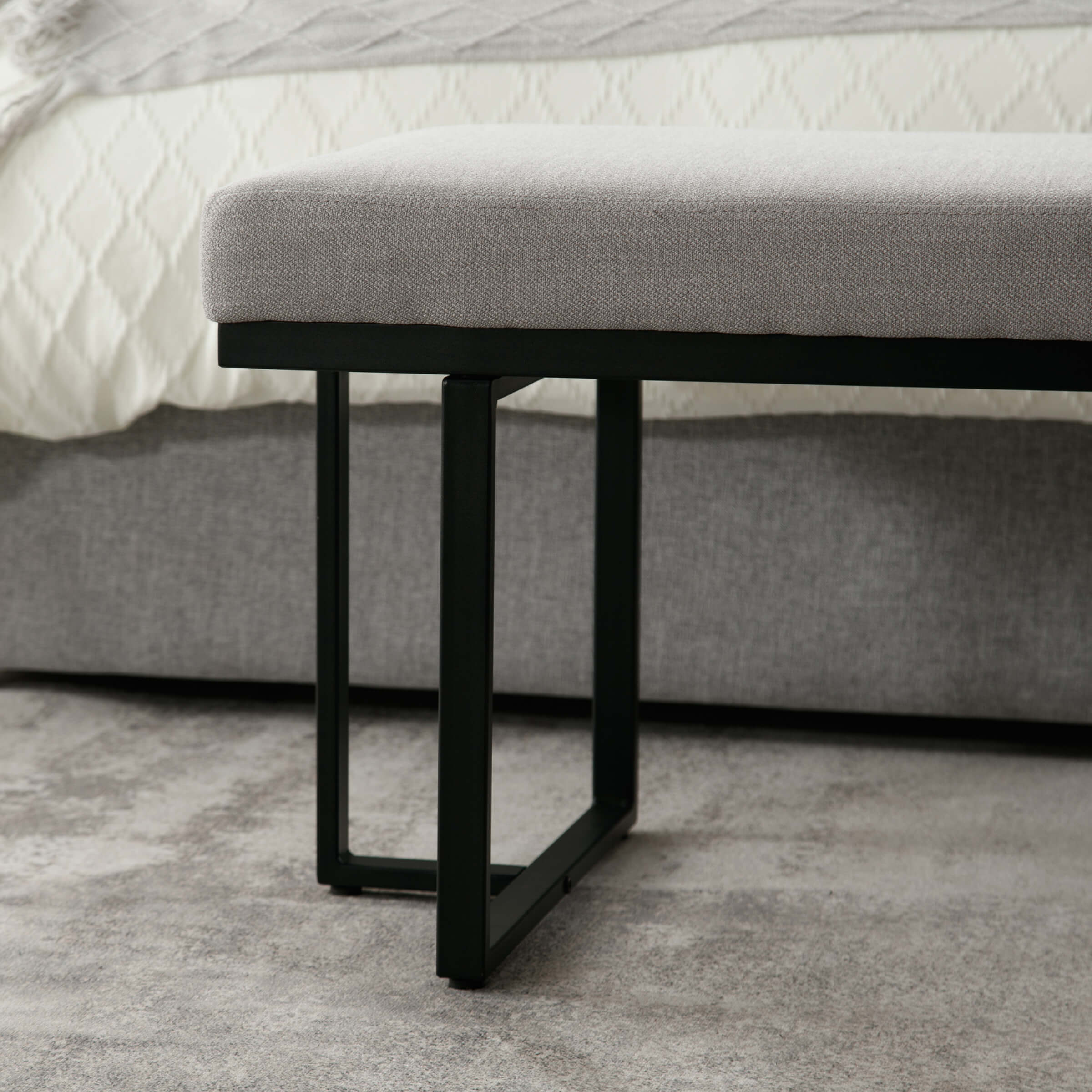 ZH4YOU 45" Modern Ottoman Bench for Bedroom - 1013BH