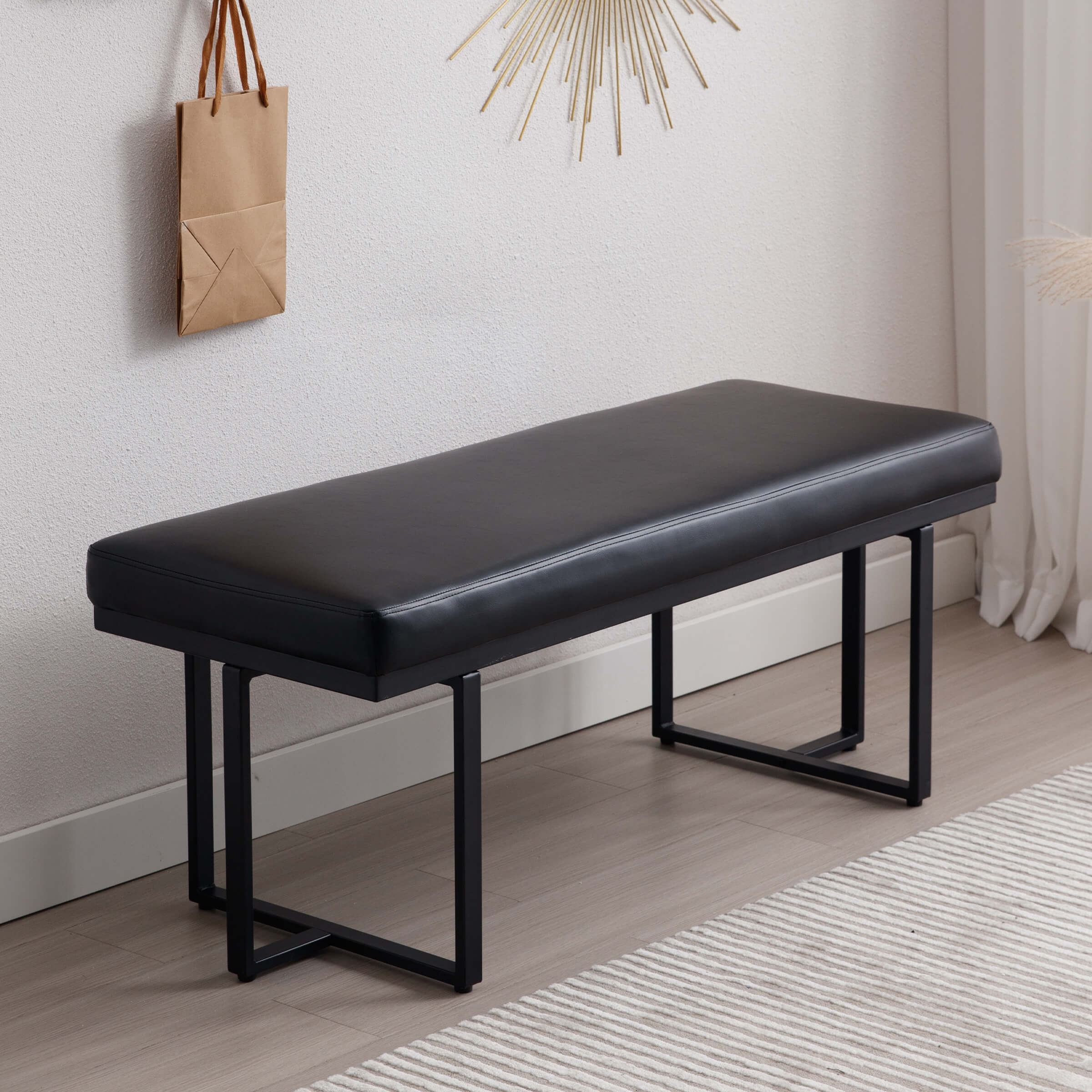 ZH4YOU 45" Modern Ottoman Bench for Bedroom - 1013BH